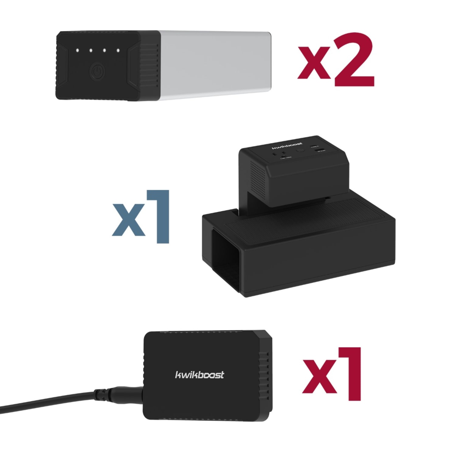 Luxor EdgePower Desktop Charging Station System, Black/Silver, KBEP-2B1C1 - Image 3