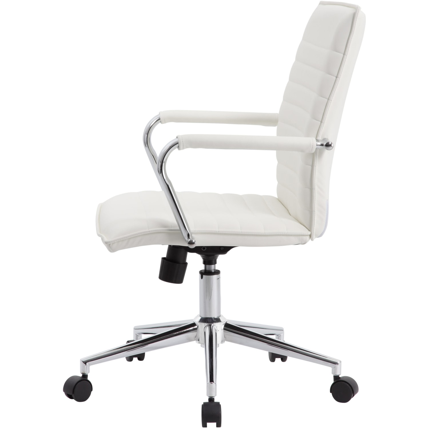Boss Office Products Ergonomic Vinyl MidBack Hospitality Task Chair WhiteChrome PopularChairscom Boss Office Products Ergonomic Vinyl Mid Back Hospitality Task Chair WhiteChrome PopularChairscom