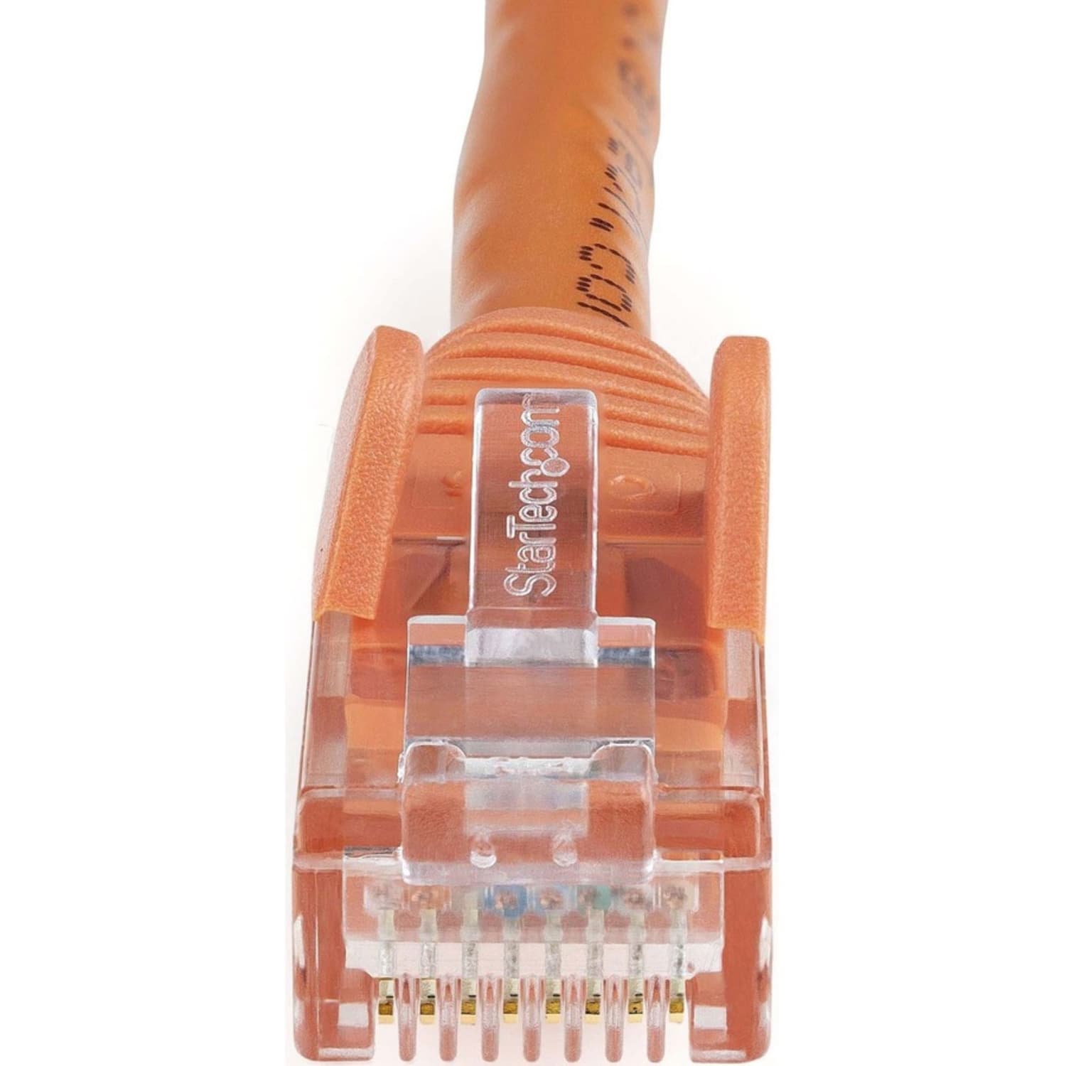 StarTech.com 14ft CAT6 Ethernet Cable - Orange Snagless Gigabit CAT 6 Wire - 14ft Orange CAT6 up to 160ft - N6PATCH14OR - Image 4