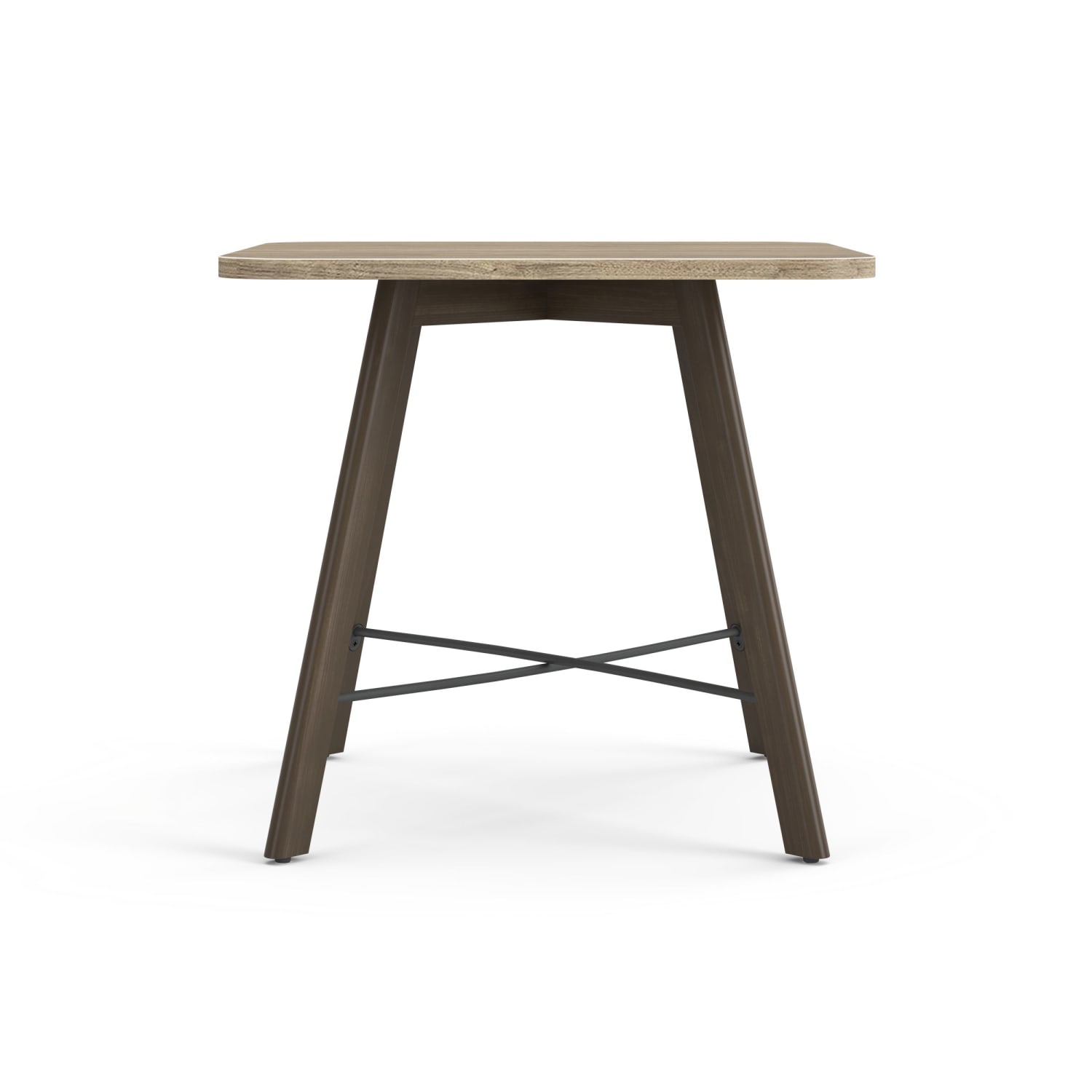 HON Scramble Wood Soft Square End Table, 22inH x 24inW x 24inD, Kingswood Walnut/Florence Walnut - Image 3