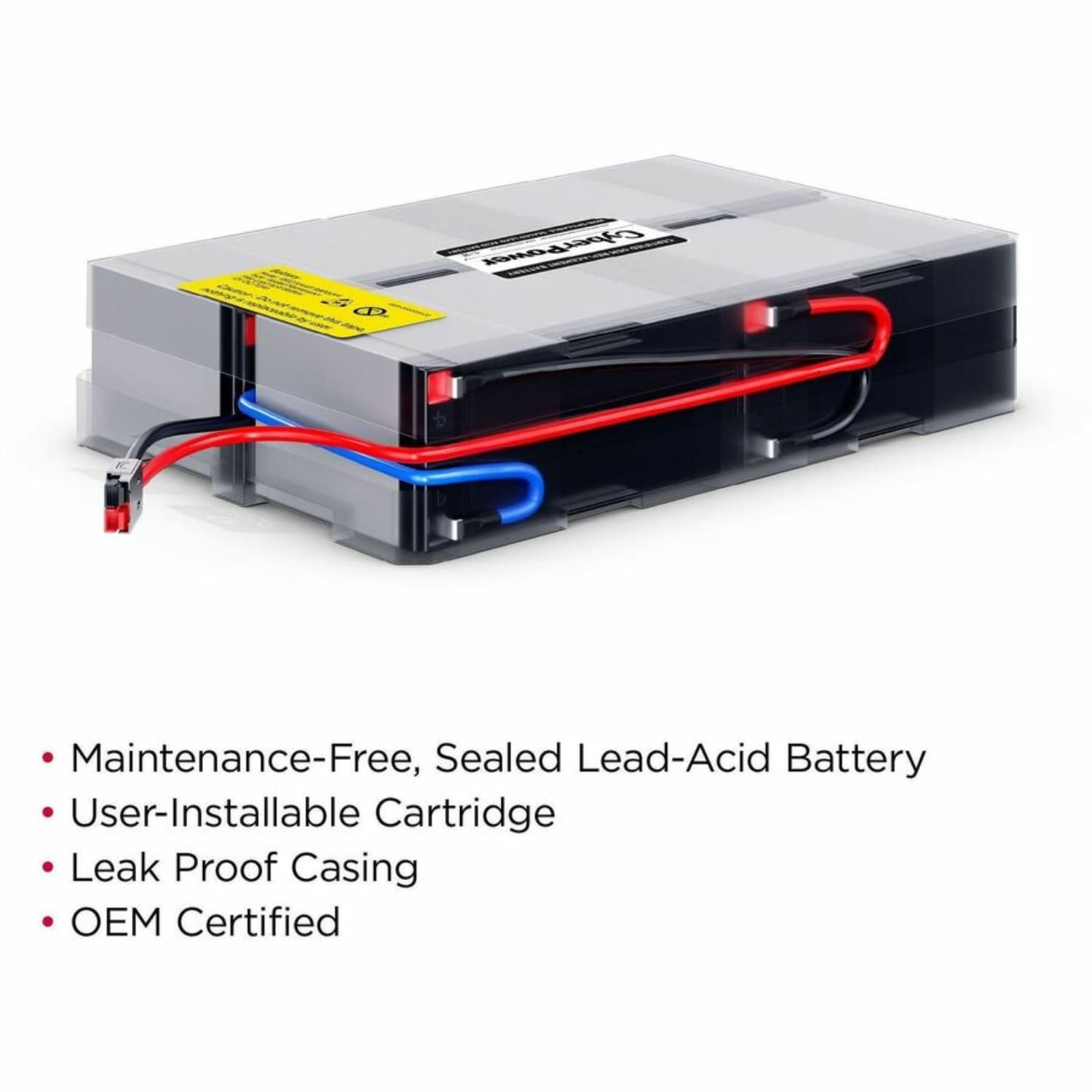 CyberPower RB1270X4F Replacement Battery Cartridge - 4 X 12 V / 7 Ah Sealed Lead-Acid Battery, 18MO Warranty - Image 3