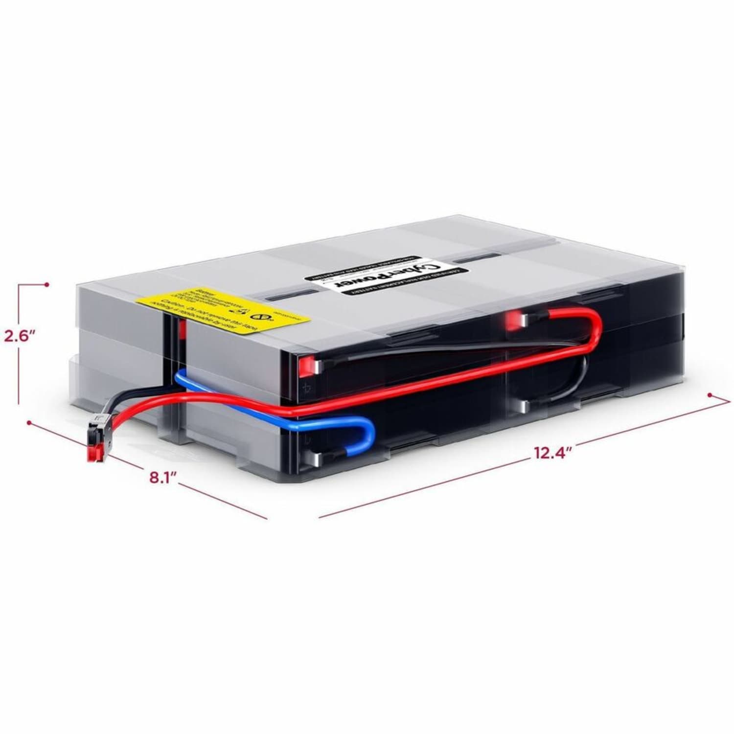 CyberPower RB1270X4F Replacement Battery Cartridge - 4 X 12 V / 7 Ah Sealed Lead-Acid Battery, 18MO Warranty - Image 4