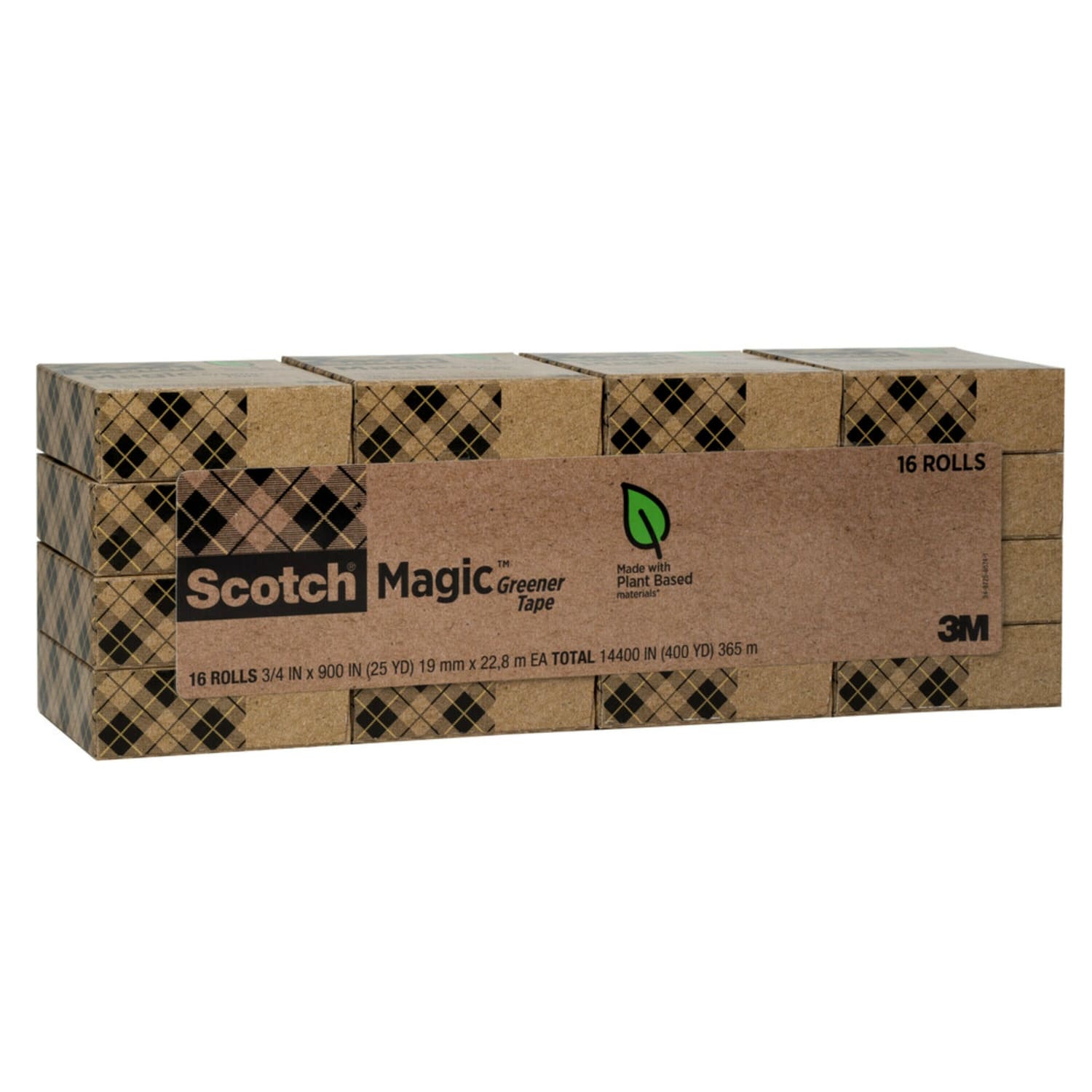 Scotch Greener Magic Tape, Invisible, 16 Tape Rolls, 3/4 in x 900 in, Home Office Supplies and School Supplies for College and Classrooms - Image 3