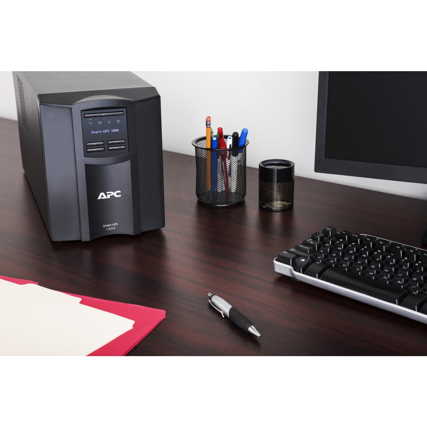 APC Smart-UPS 8-Outlet Standalone Tower Uninterruptible Power Supply, 1,000VA/700 Watts, SMT1000C - Image 3