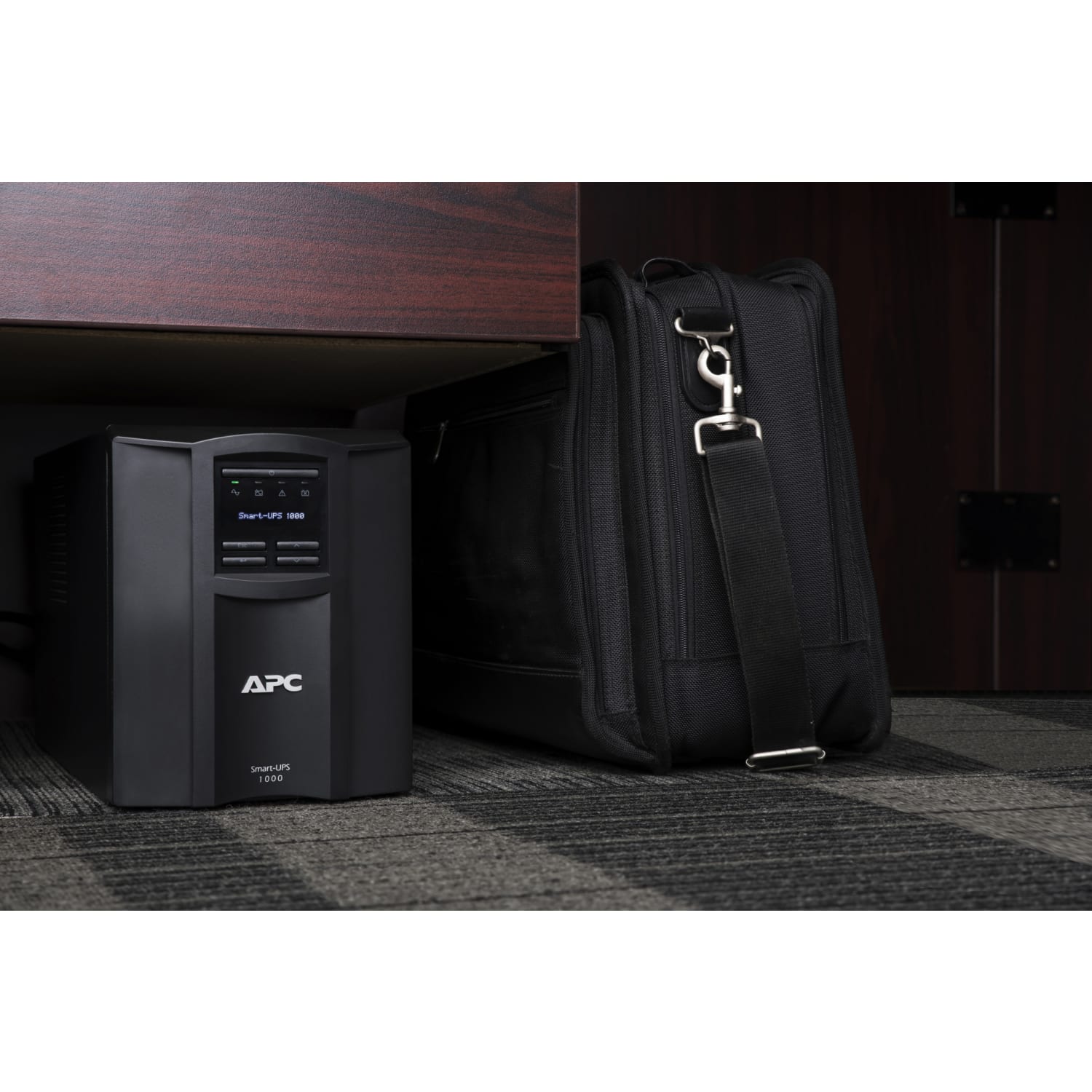 APC Smart-UPS 8-Outlet Standalone Tower Uninterruptible Power Supply, 1,000VA/700 Watts, SMT1000C - Image 4