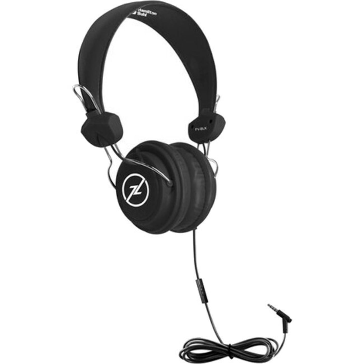 Hamilton Buhl Favoritz TRRS Headset With In-Line Microphone - BLACK - Stereo - Mini-phone (3.5mm) - Wired - 32 Ohm - 50 Hz to 20 kHz - Over-the-head - Binaural - Supra-aural - 5 ft Cable - Black - Image 3