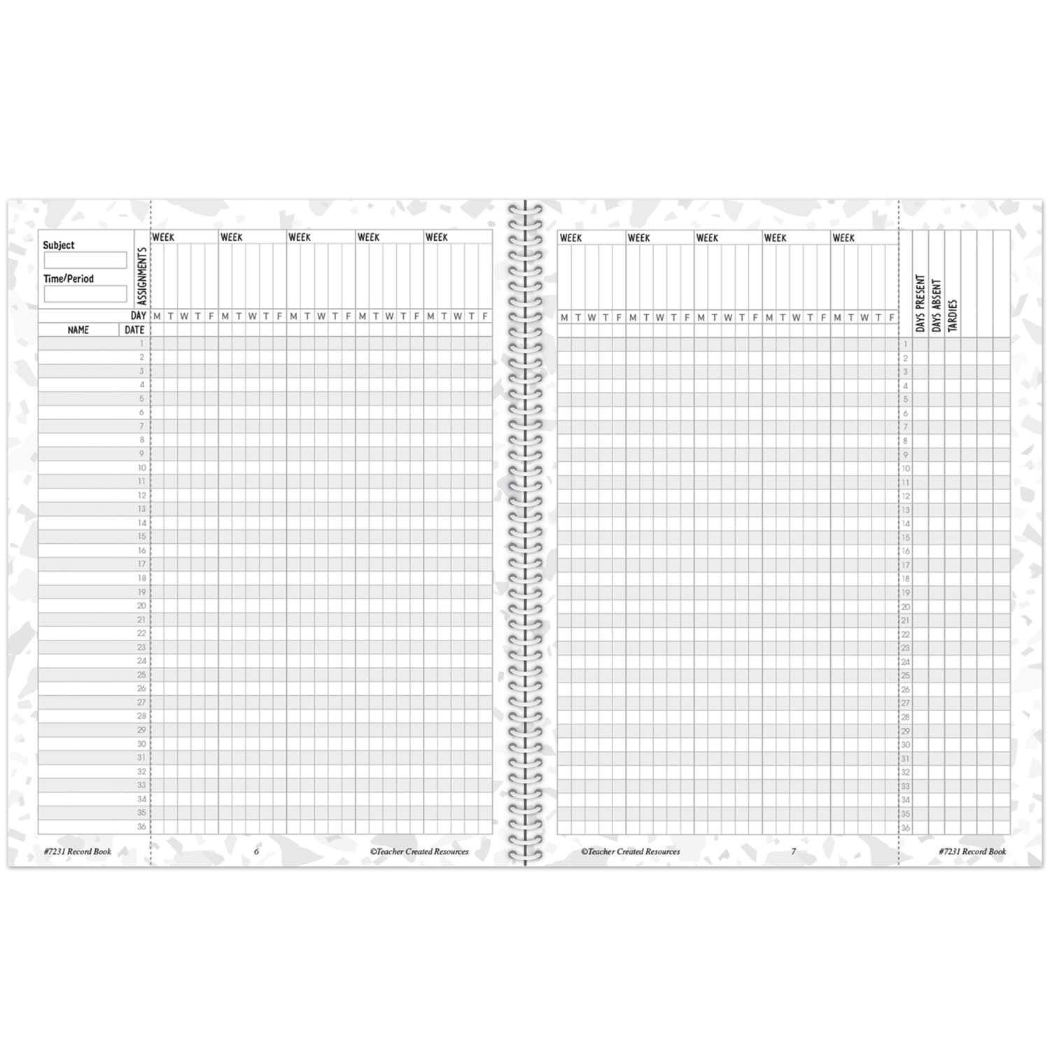 Teacher Created Resources Record Books, 8-1/2in x 11in, Terrazzo Tones, Bundle Of 3 Books - Image 5