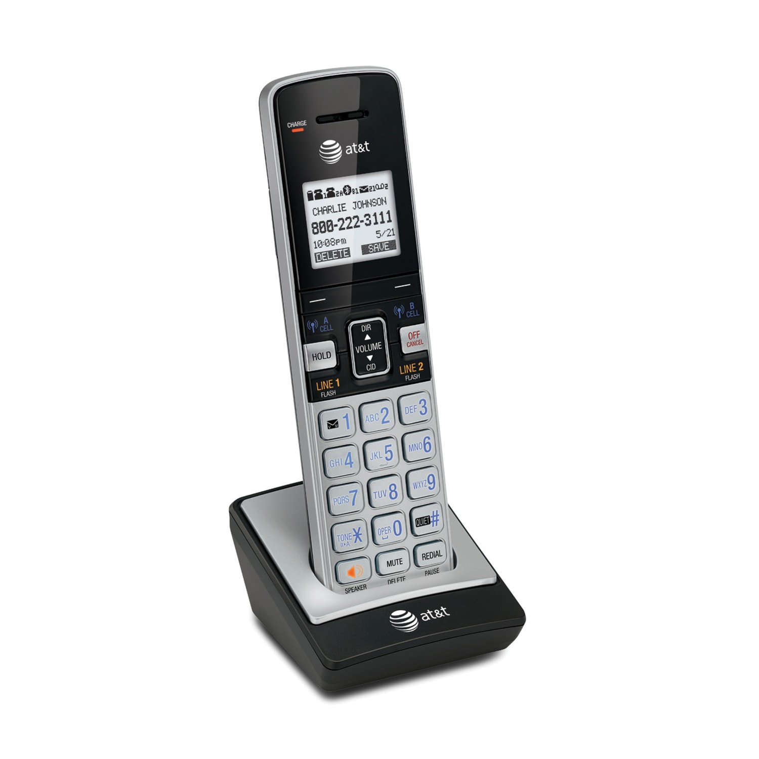 AT&T TL86003 DECT 6.0 Expansion Cordless Handset For AT&T TL86103 Expandable Phone System - Image 3
