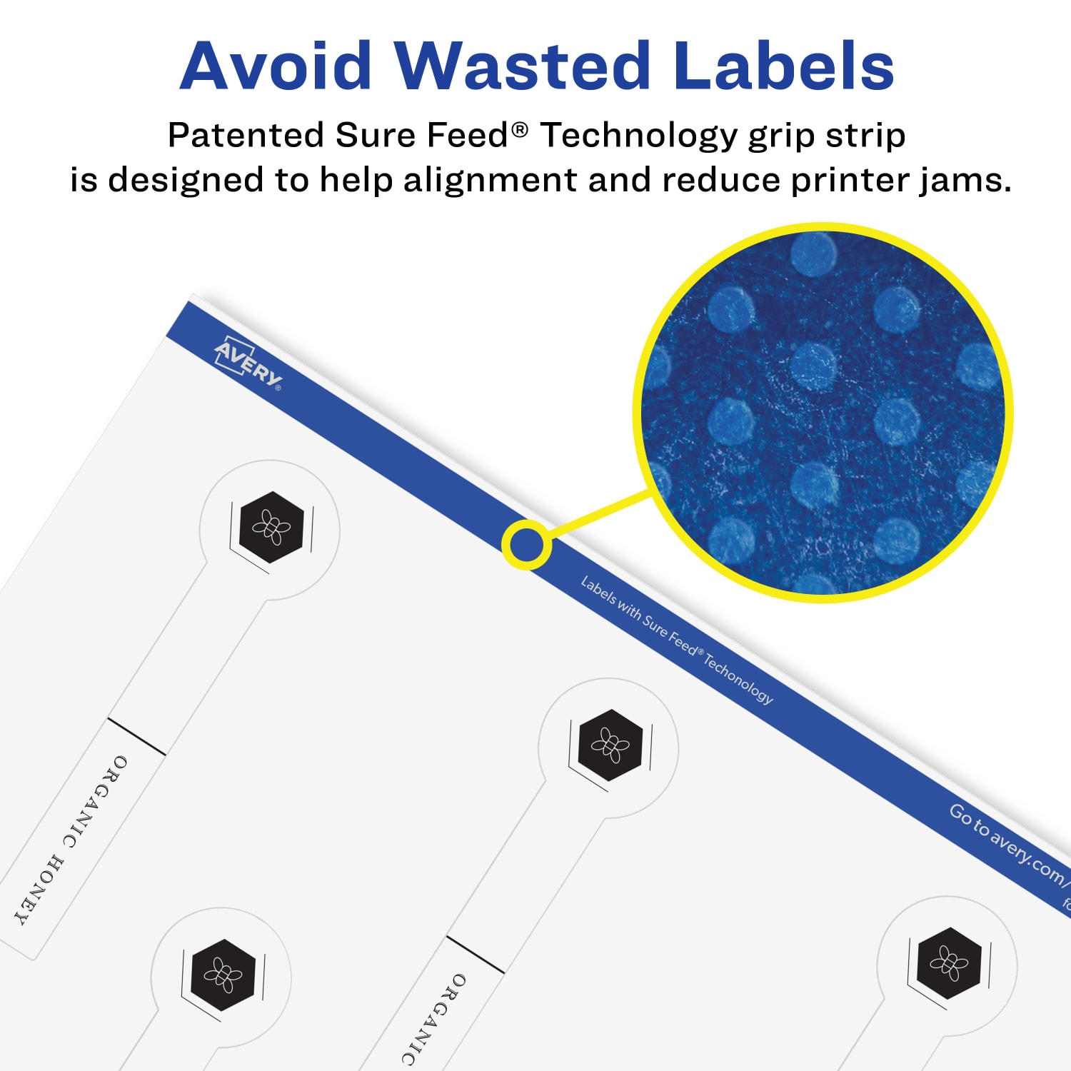 Avery Glossy Permanent Labels With Sure Feed, 94115-CGF25, Lollipop, 1in x 4in, Clear, Pack Of 200 - Image 5