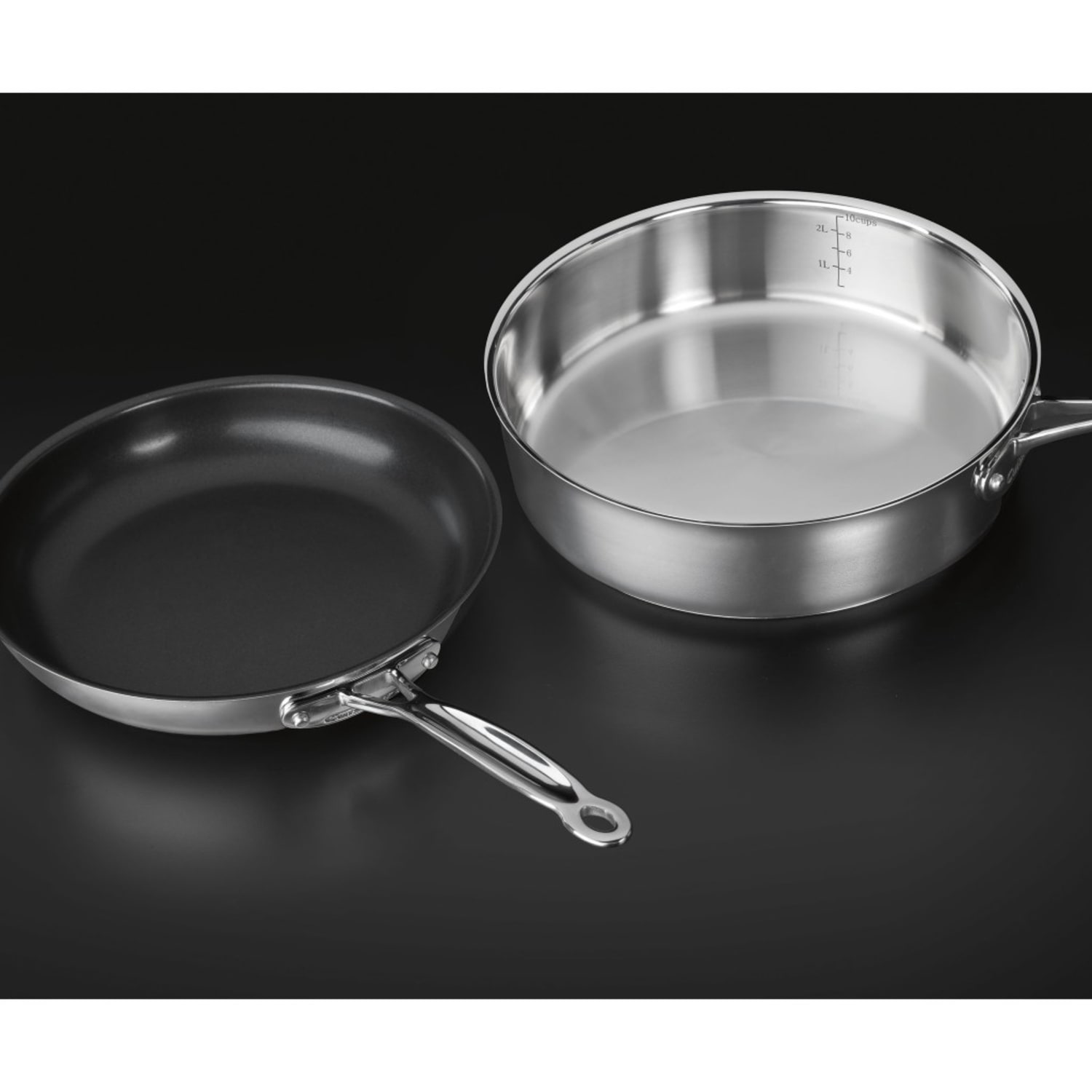 Cuisinart Chefs Classic Anodized Titanium Nonstick 13-Piece Cookware Set, Black - Image 3