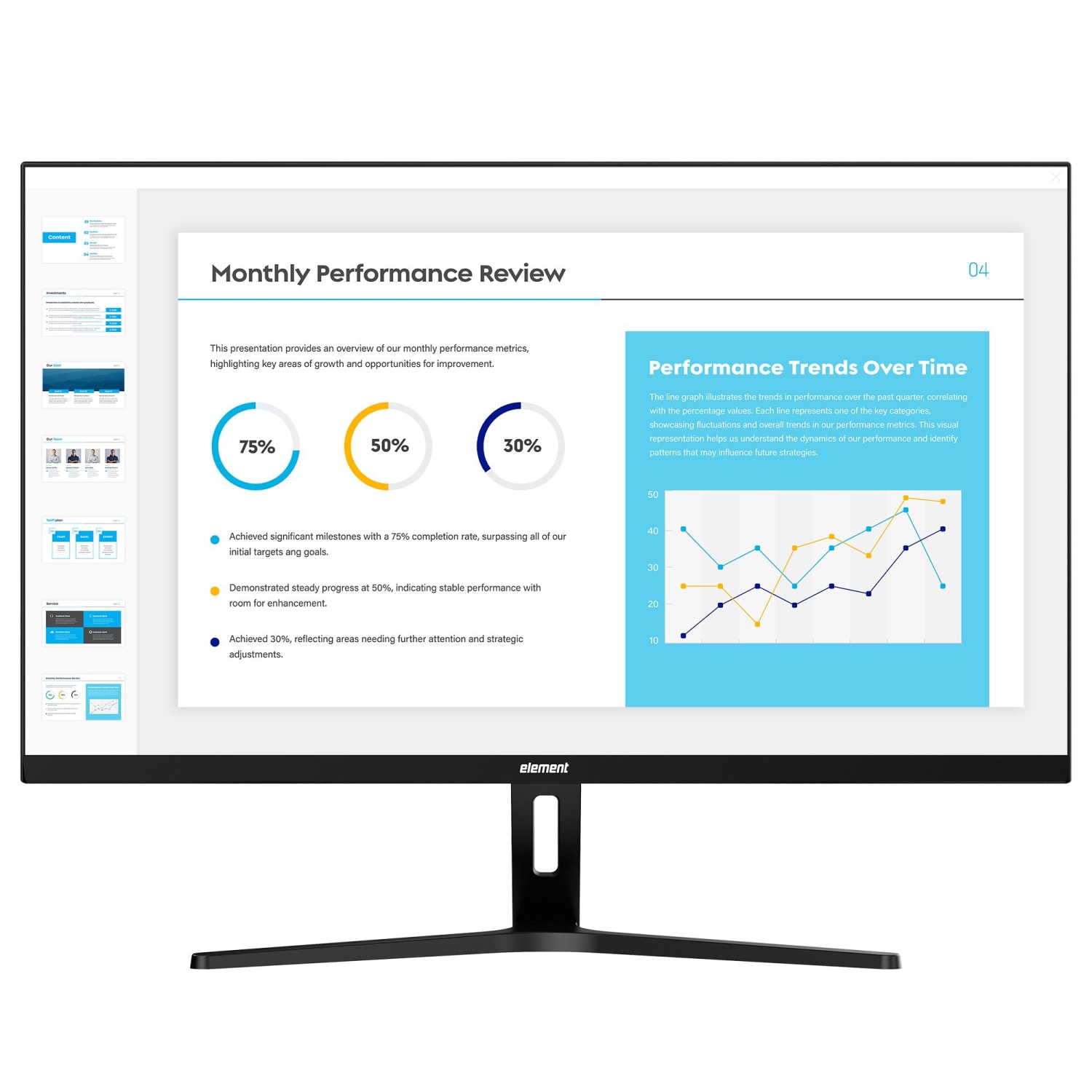 Element EM2FPAB24B 24in 1080P Frameless IPS PC Monitor - Image 3