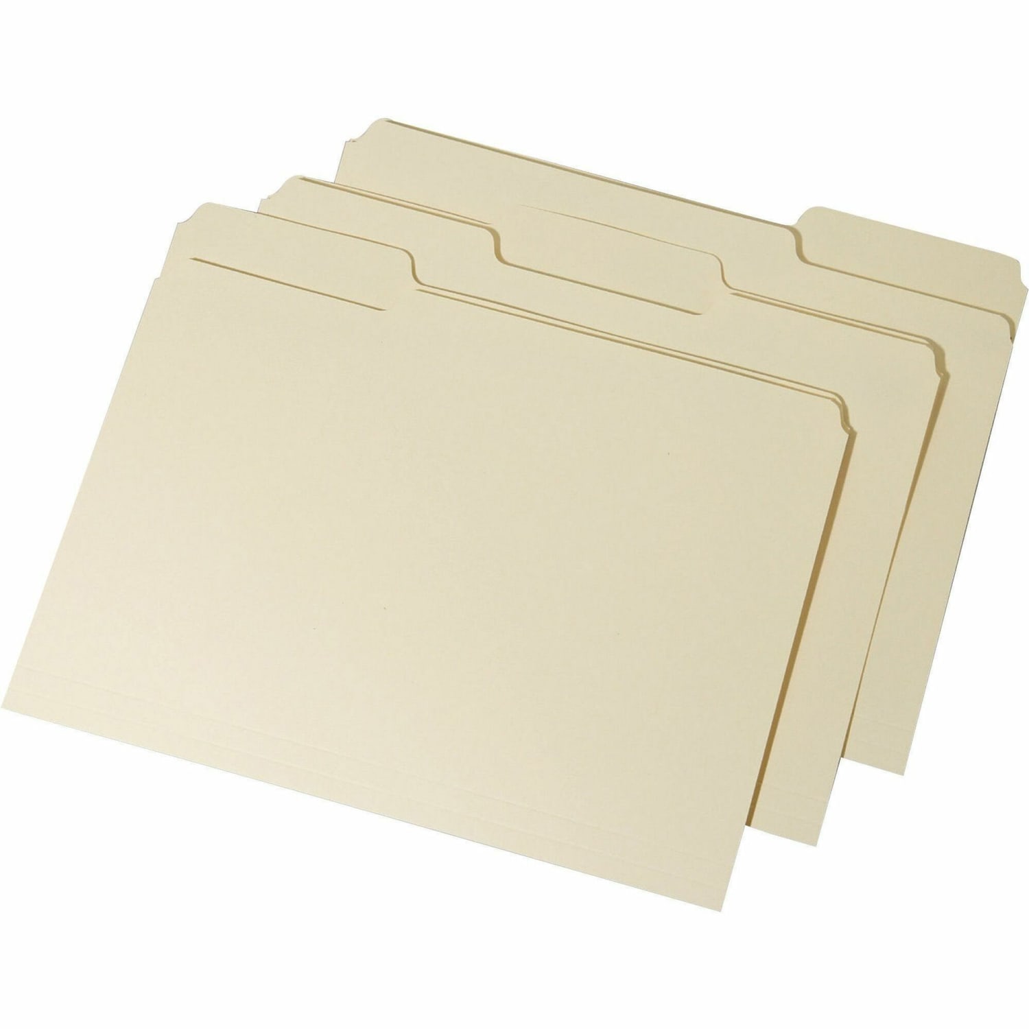 SKILCRAFT Top-Tab File Folders, Letter Size, 100% Recycled, Manila, Box of 100 - Image 3