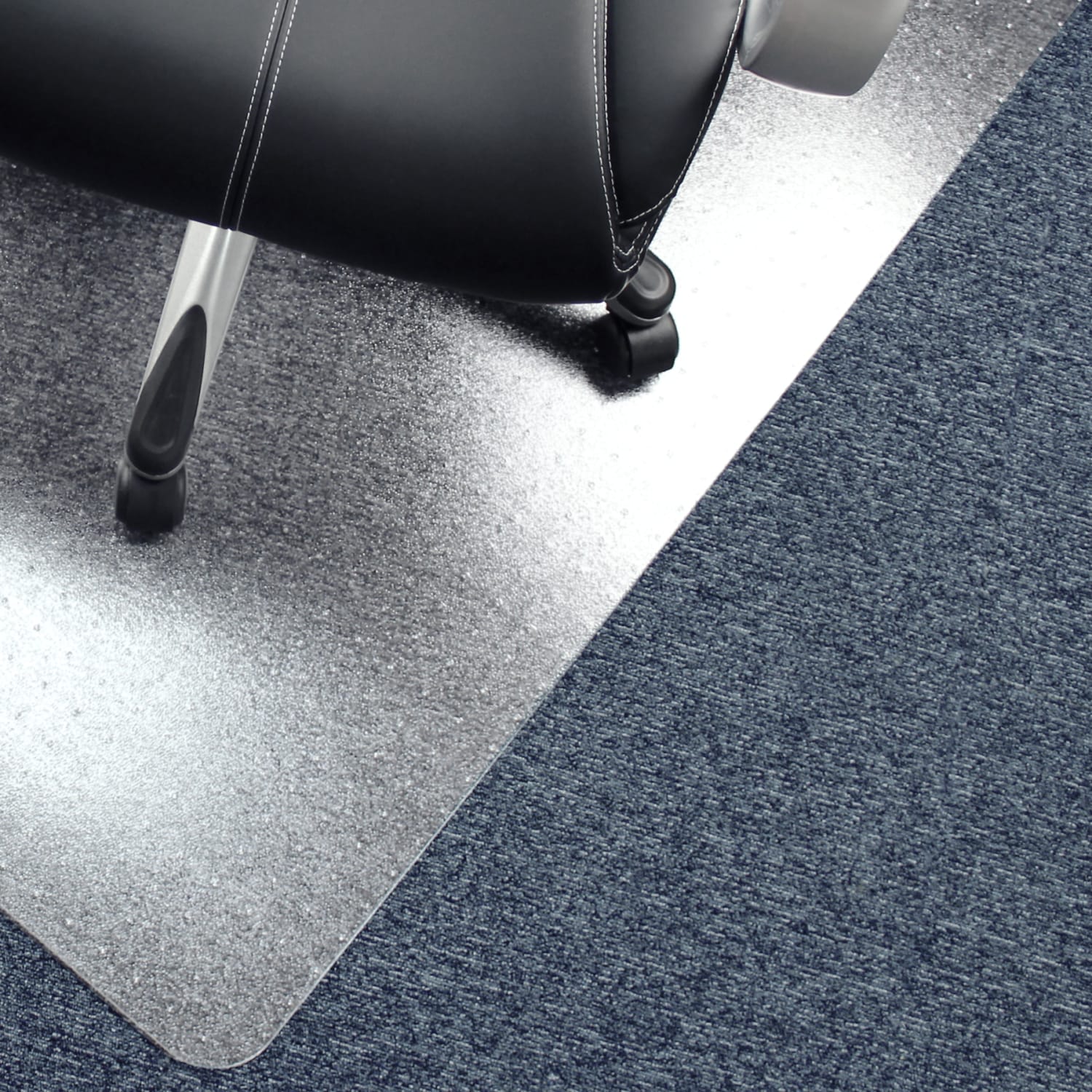 Floortex Advantagemat Phthalate Free Vinyl Rectangular Chair Mat for Carpets up to 1/4in, 36in x 48in, Clear - Image 5