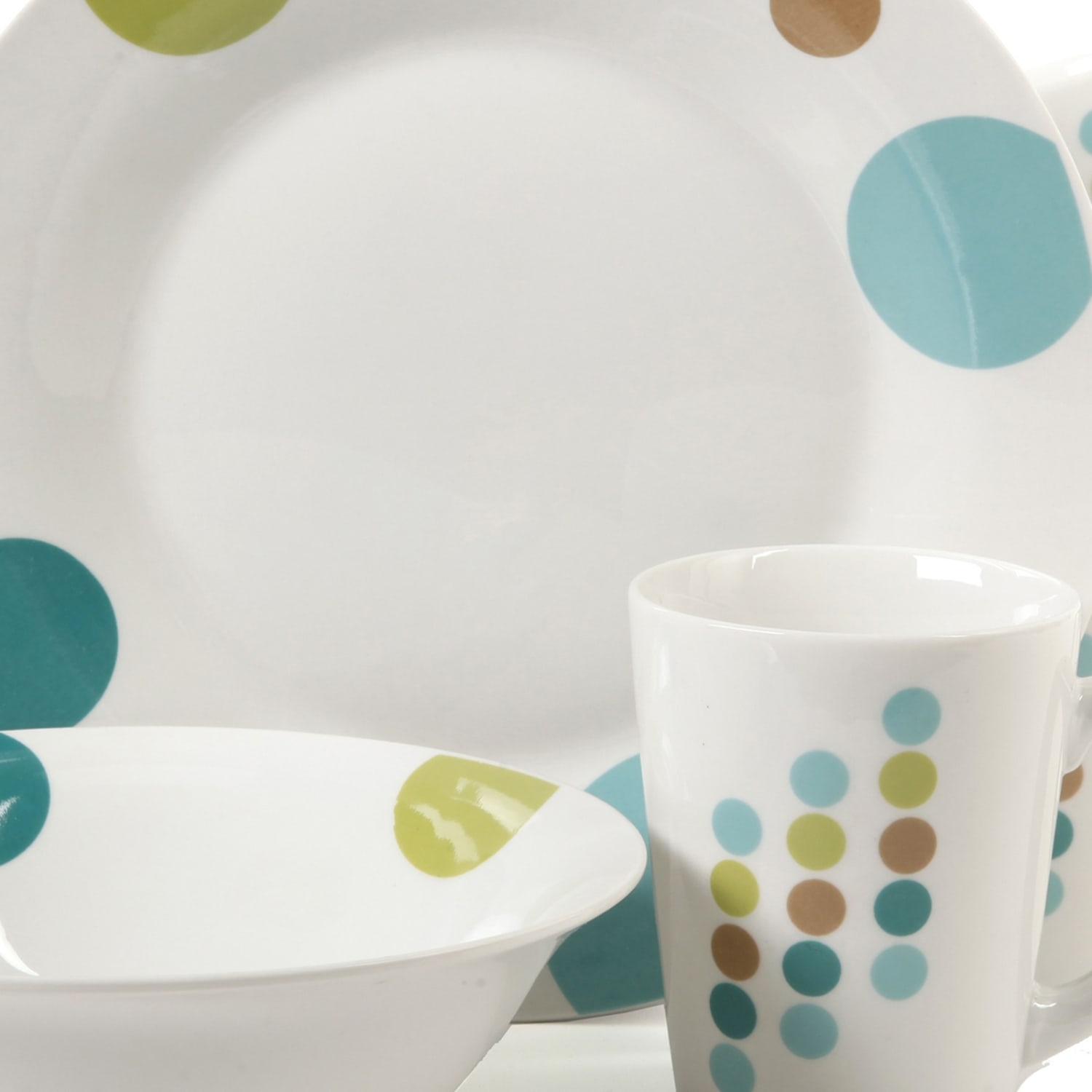 Gibson Home Retro Specks 12-Piece Dinnerware Set, Multicolor - Image 4
