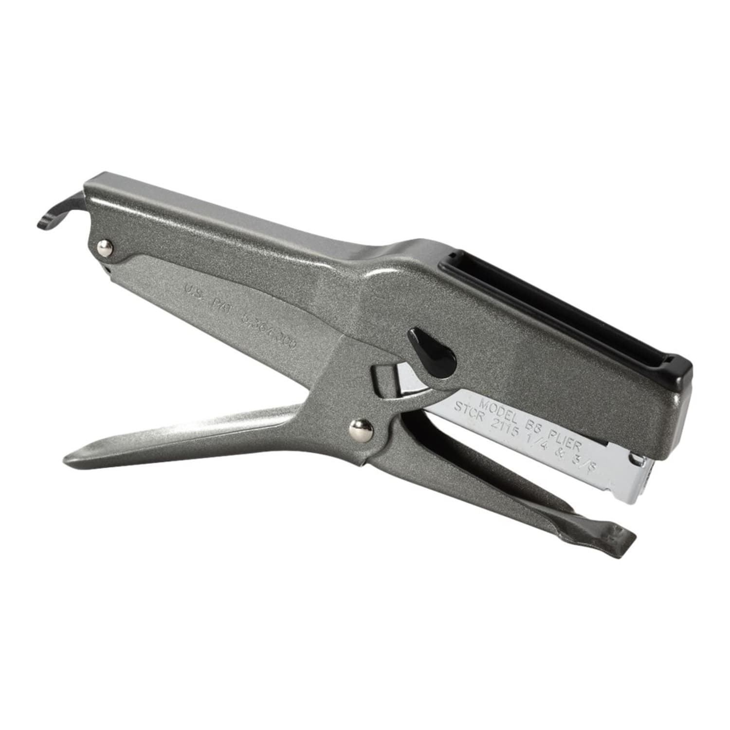Bostitch B8 Heavy-Duty Plier Stapler - 45 Sheets Capacity - 210 Staple Capacity - Full Strip - 1/4in, 3/8in Staple Size - Black - Image 3