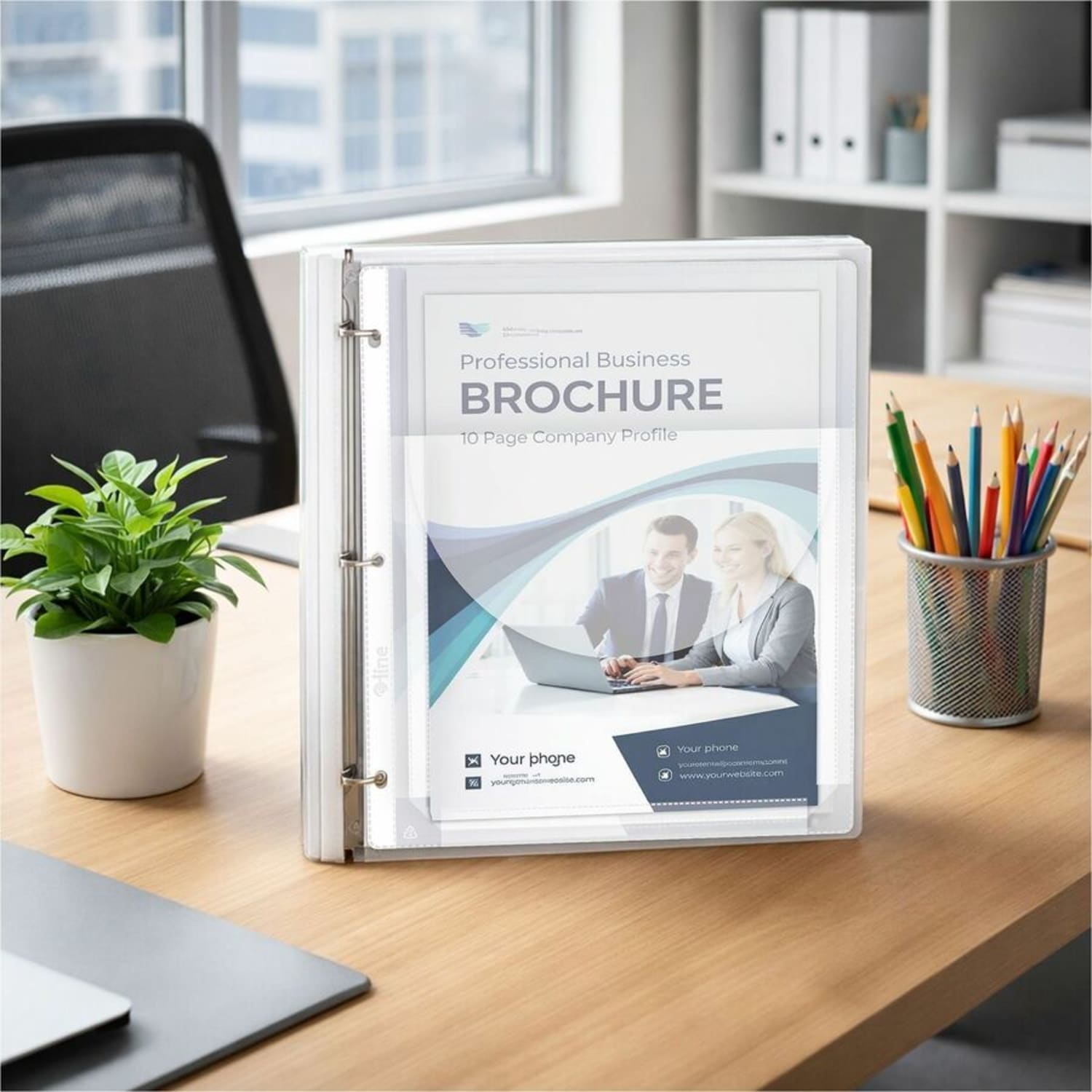 C-Line Super Capacity Super Heavyweight Vinyl Sheet Protectors with Tuck-In Flap - Clear, Top Loading, 11 x 8-1/2, 10/PK, 61027 - Image 3