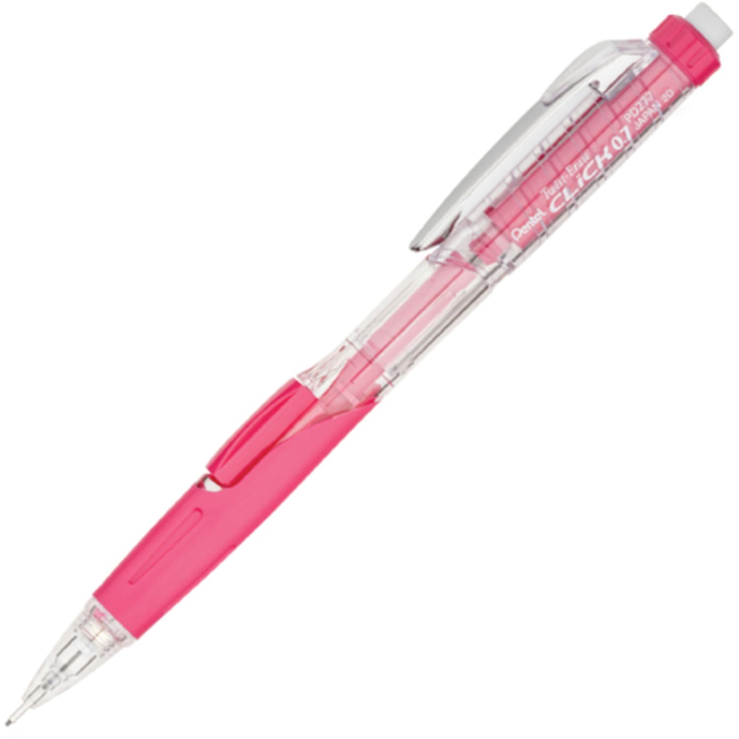 Pentel Twist-Erase Pink Click Mechanical Pencils, #2 Lead, 0.7 mm, Refillable, Pink Barrel, Pack Of 2 - Image 4
