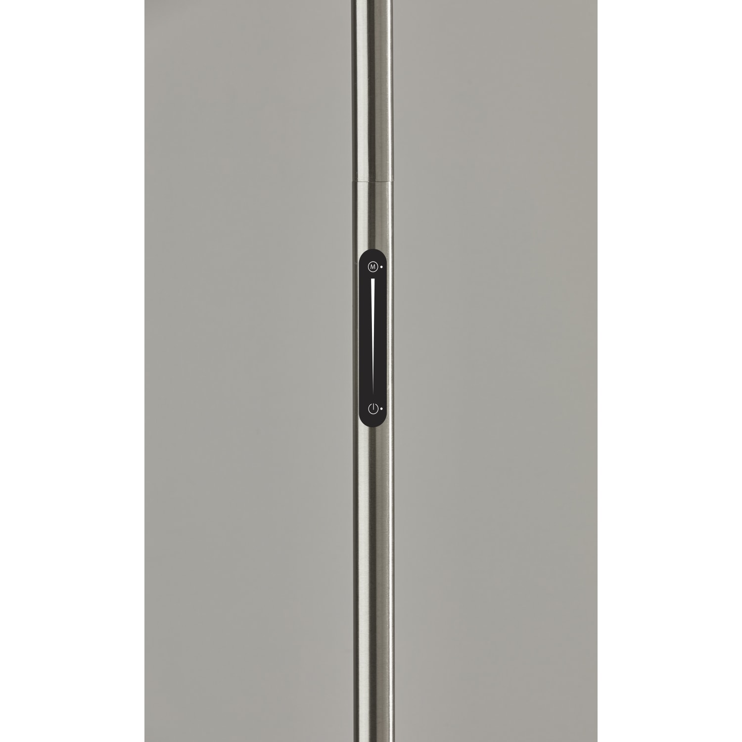 Adesso Solar LED Floor Lamp, 70-1/2inH, Frosted Shade/Brushed Steel Base - Image 4
