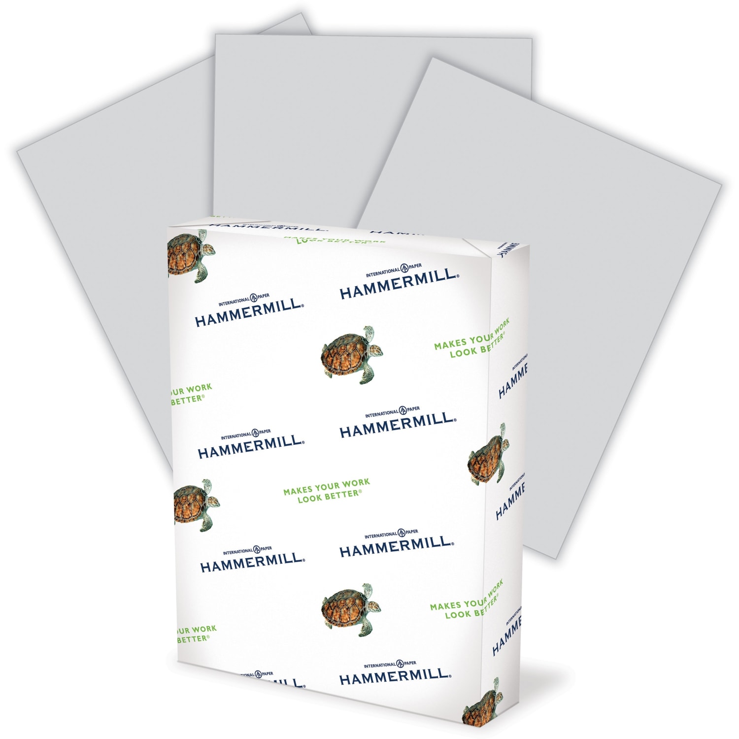 Hammermill Colors Color Multi-Use Printer & Copy Paper, 10 Reams, Gray, Letter (8.5in x 11in), 5000 Sheets Per Case, 20 Lb