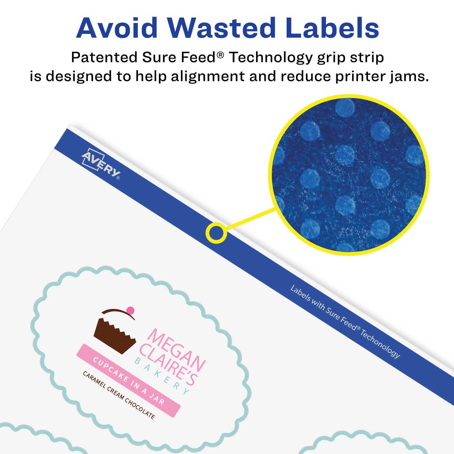 Avery Glossy Permanent Labels With Sure Feed, 94060-CGF25, Oval Scalloped, 2in x 3in, Clear, Pack Of 200 - Image 5