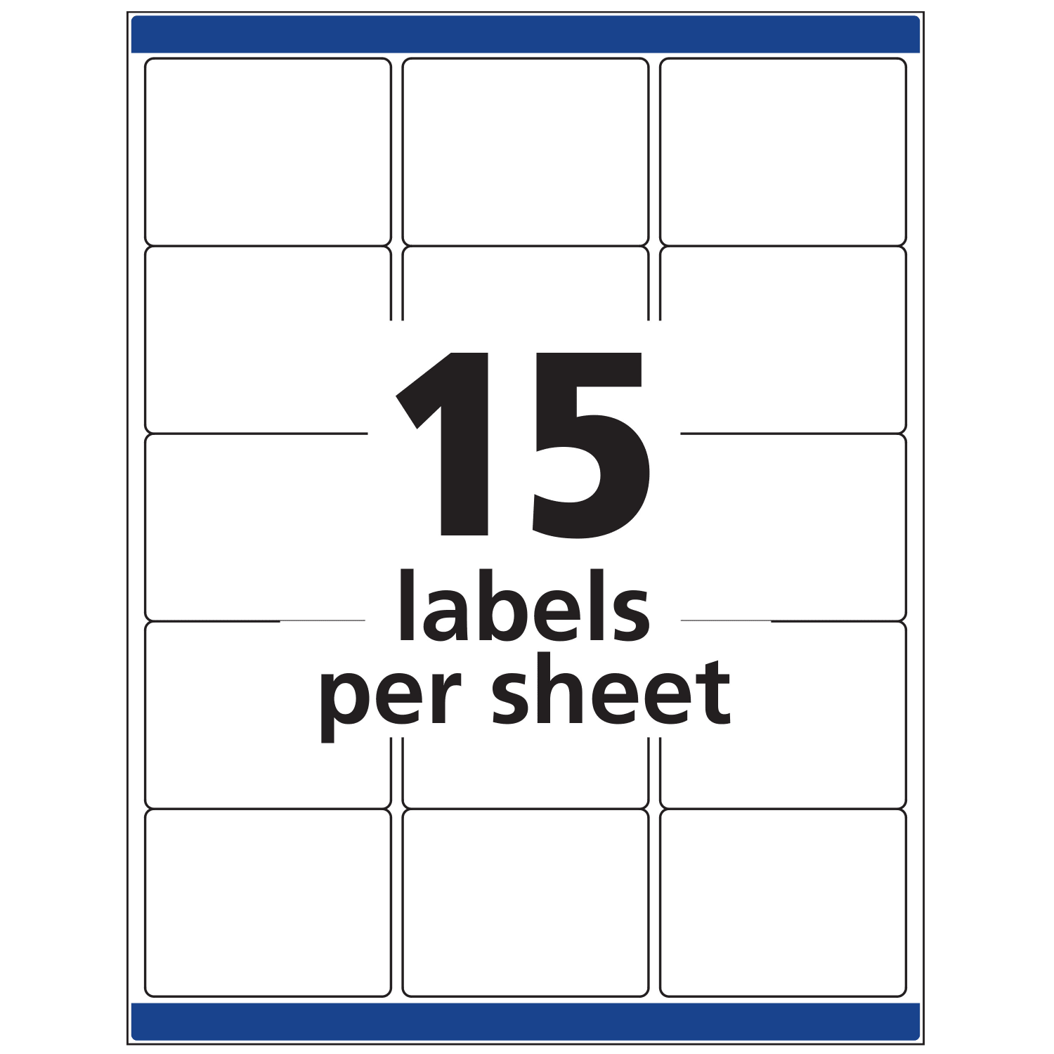 Avery Permanent ID Labels With Sure Feed Technology, 6572, Rectangle, 2in x 2-5/8in, White, Pack Of 225 Labels - Image 6