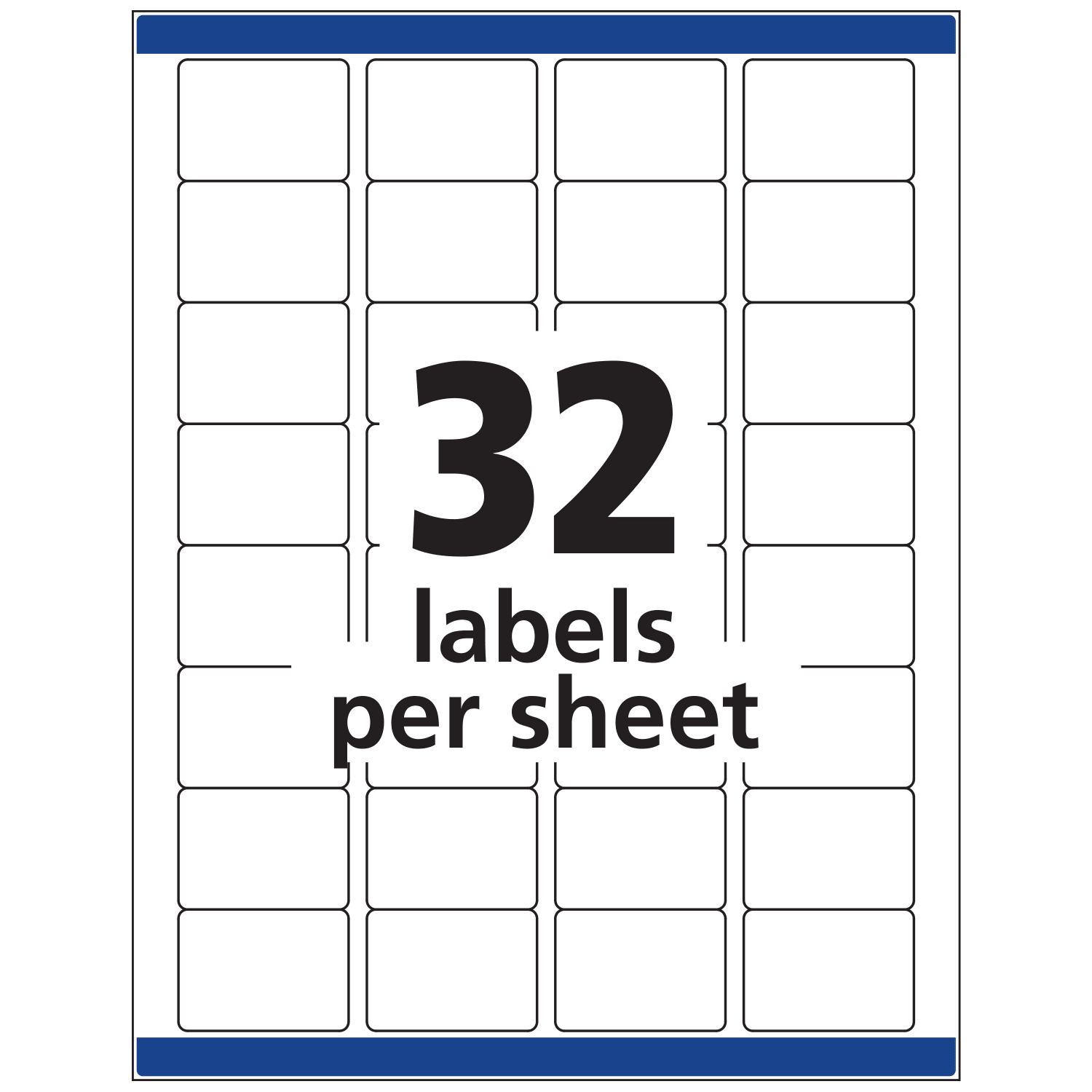 Avery Permanent ID Labels With Sure Feed Technology, 6570, Rectangle, 1-1/4in x 1-3/4in, White, Pack Of 480 Labels - Image 6
