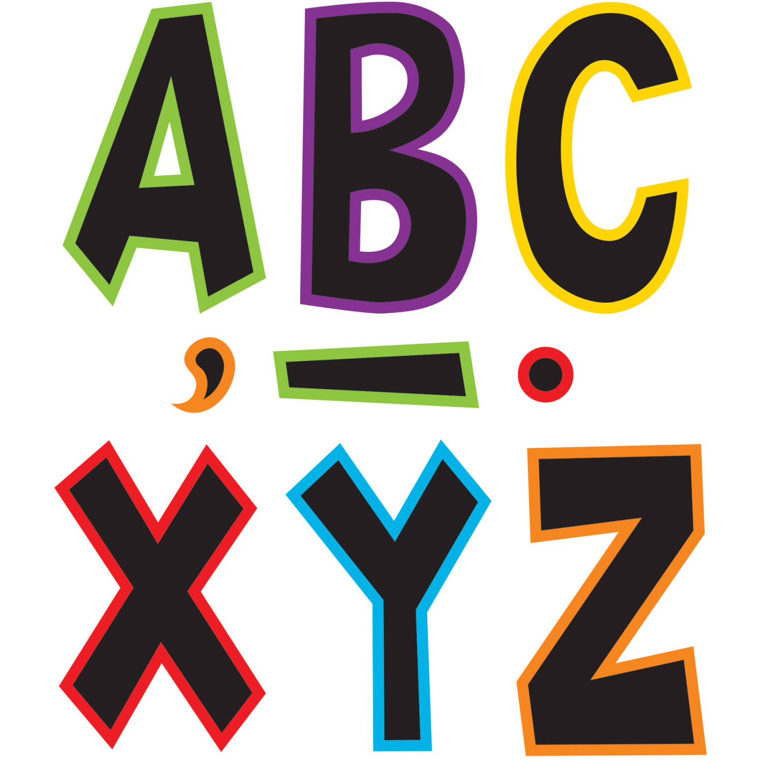 Teacher Created Resources Letters, 7in, Electric Bright Fun Font, 120 Pieces Per Pack, Set Of 3 Packs - Image 3