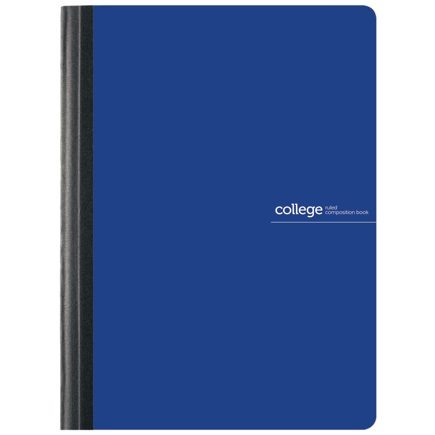 Office Depot Brand Poly Composition Book, 7-1/2in x 9-3/4in, College Ruled, 80 Sheets, Blue