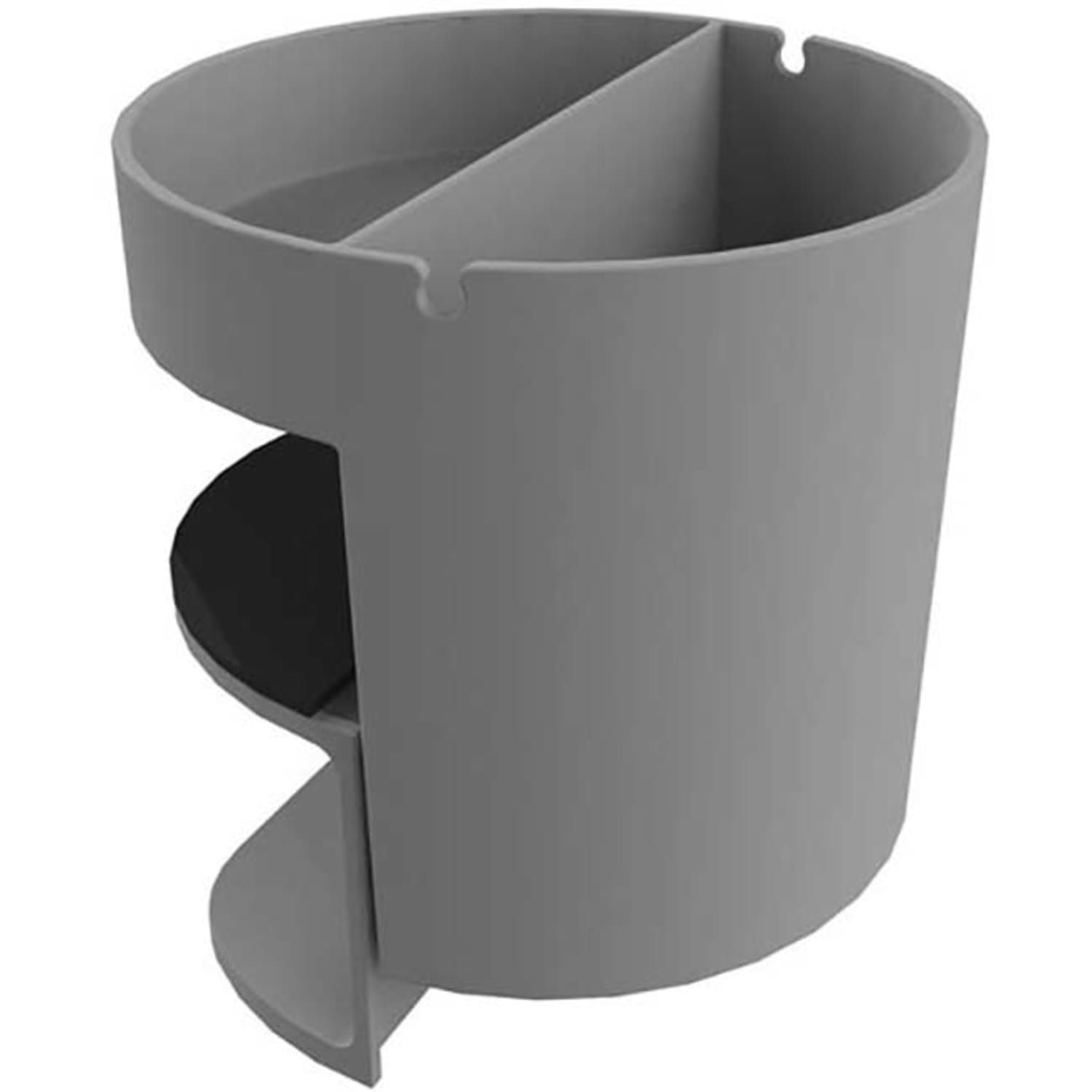 Deflecto Standing Desk Cup Holder Organizer, Gray - Image 4