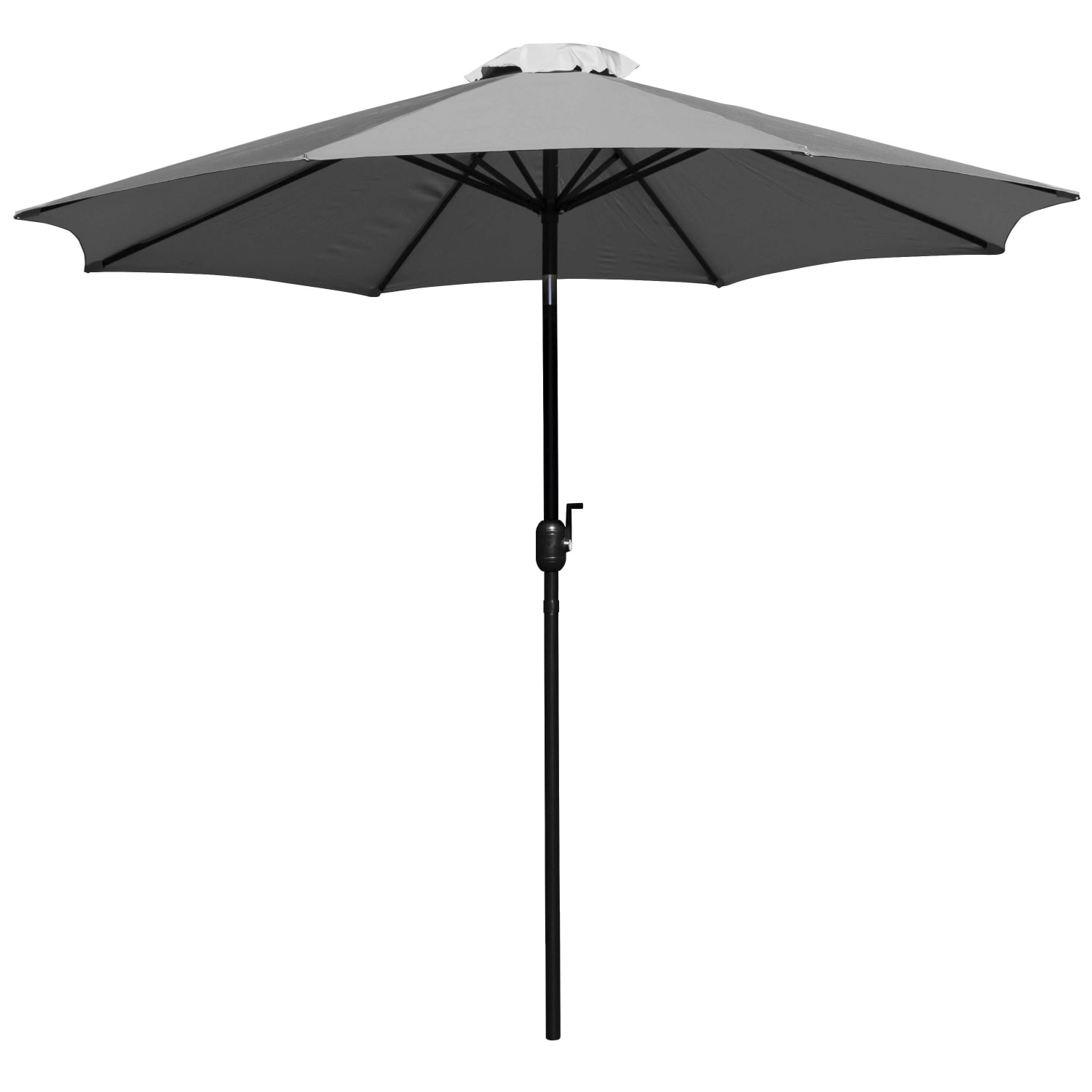 Flash Furniture Kona Round Umbrella With 1-1/2in Aluminum Pole, 96-1/2inH x 104-1/2inW x 104-1/2inD, Gray - Image 3