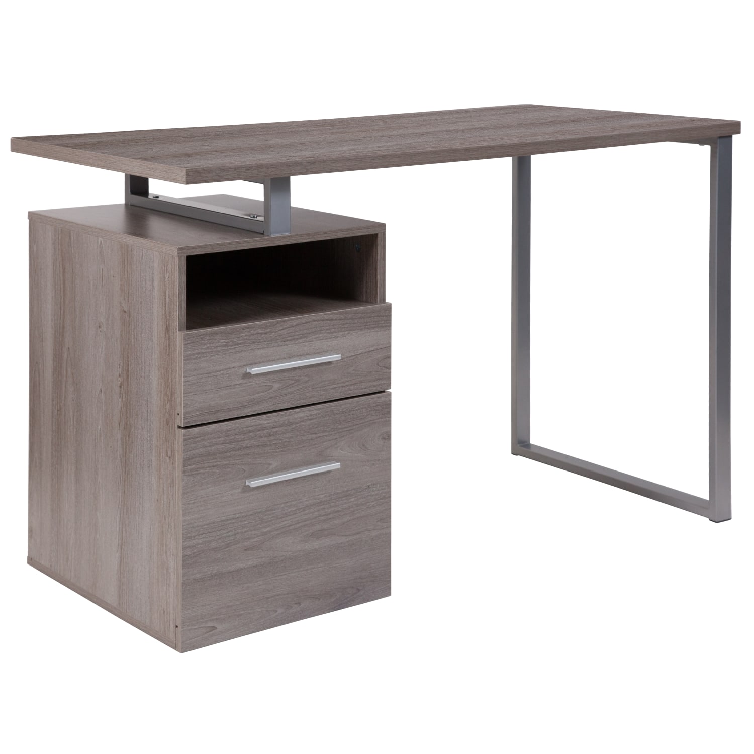 Flash Furniture 47inW Harwood Computer Desk, Light Ash - Image 3