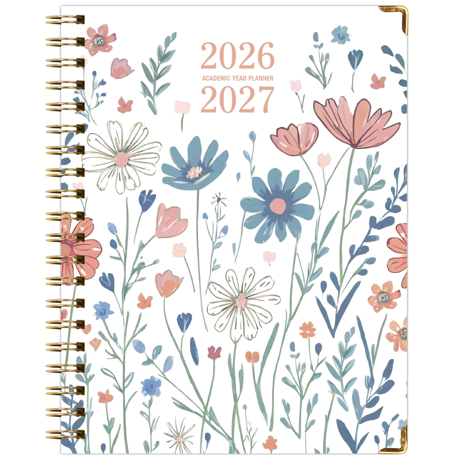 Excello Brands 2026-2027 14-Month Academic Hardcover Weekly/Monthly Fashion Planner, 8-1/2in x 11in, Colorful Botanicals, May-June, FSHNAY26851130