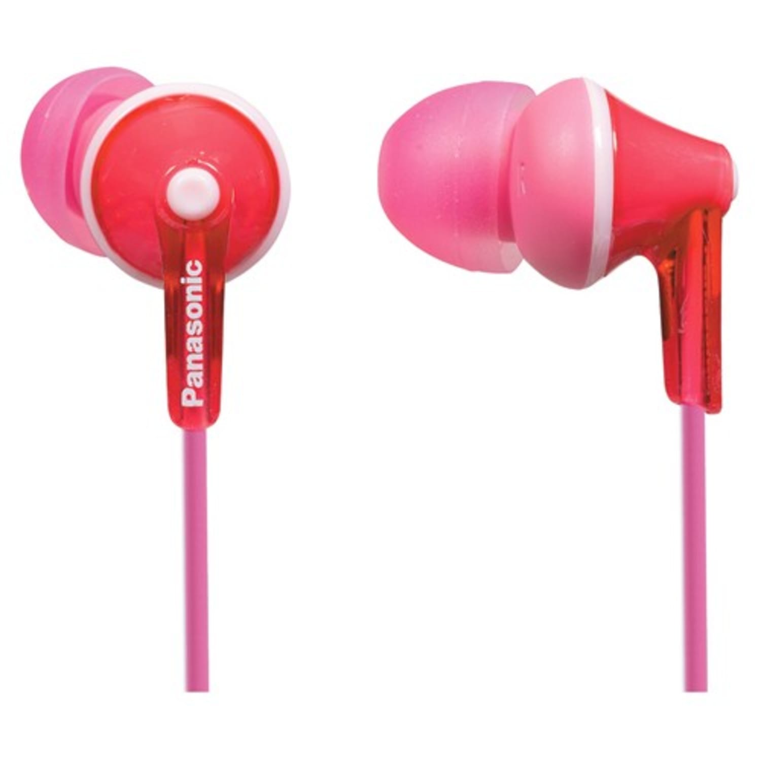 Panasonic Earbud Headphones - Stereo - Mini-phone - Wired - 16 Ohm - 10 Hz - 24 kHz - Earbud - Binaural - In-ear - 3.61 ft Cable - Pink - Image 3