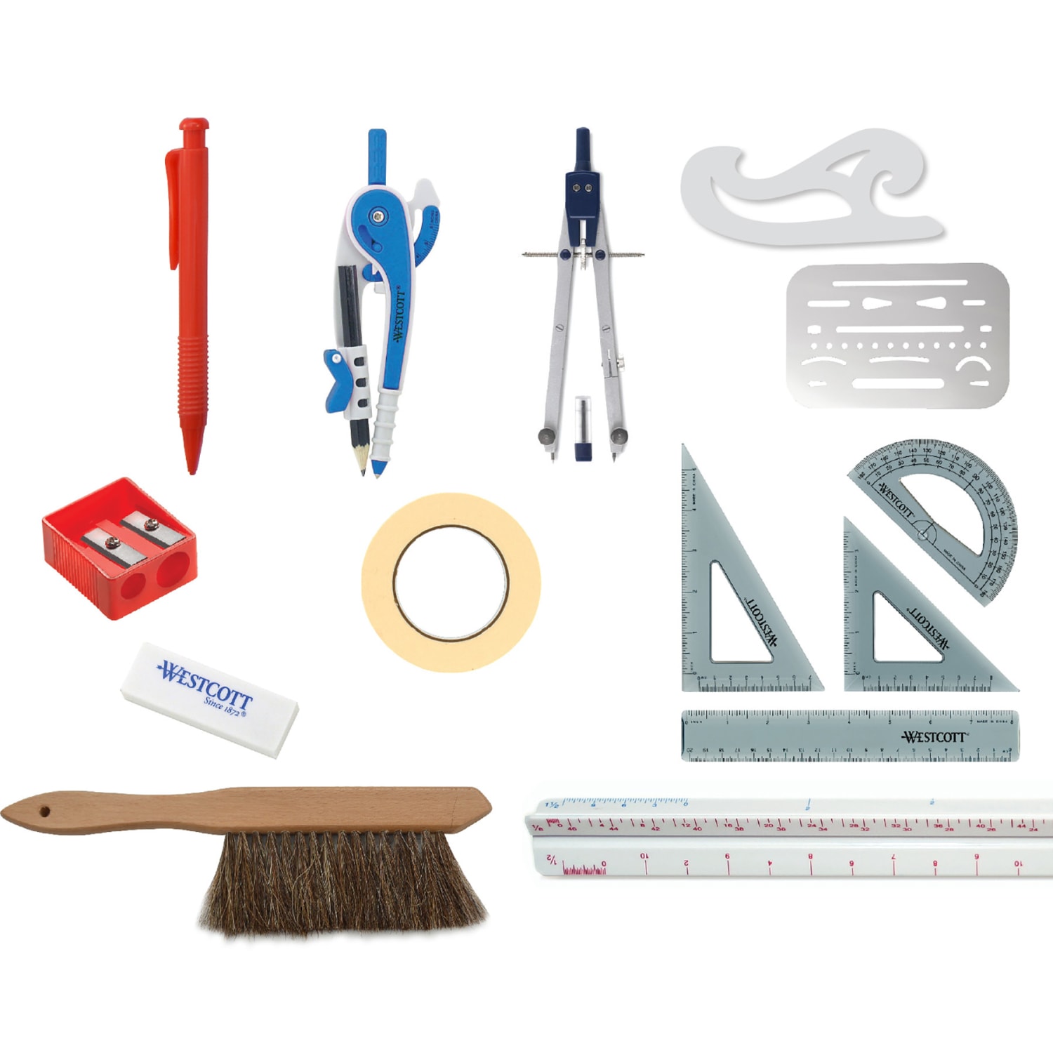 Westcott 15-Piece Student Architectural Set