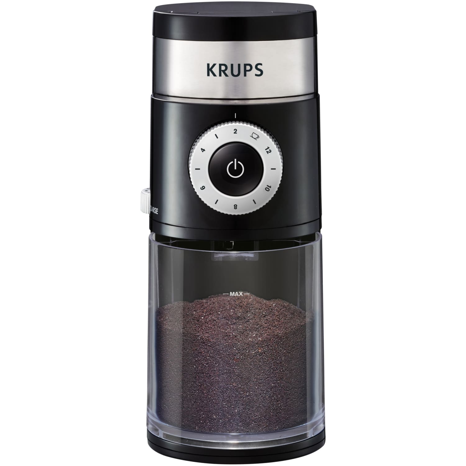 Krups Precise 12-Cup Coffee Grinder, Black - Image 3