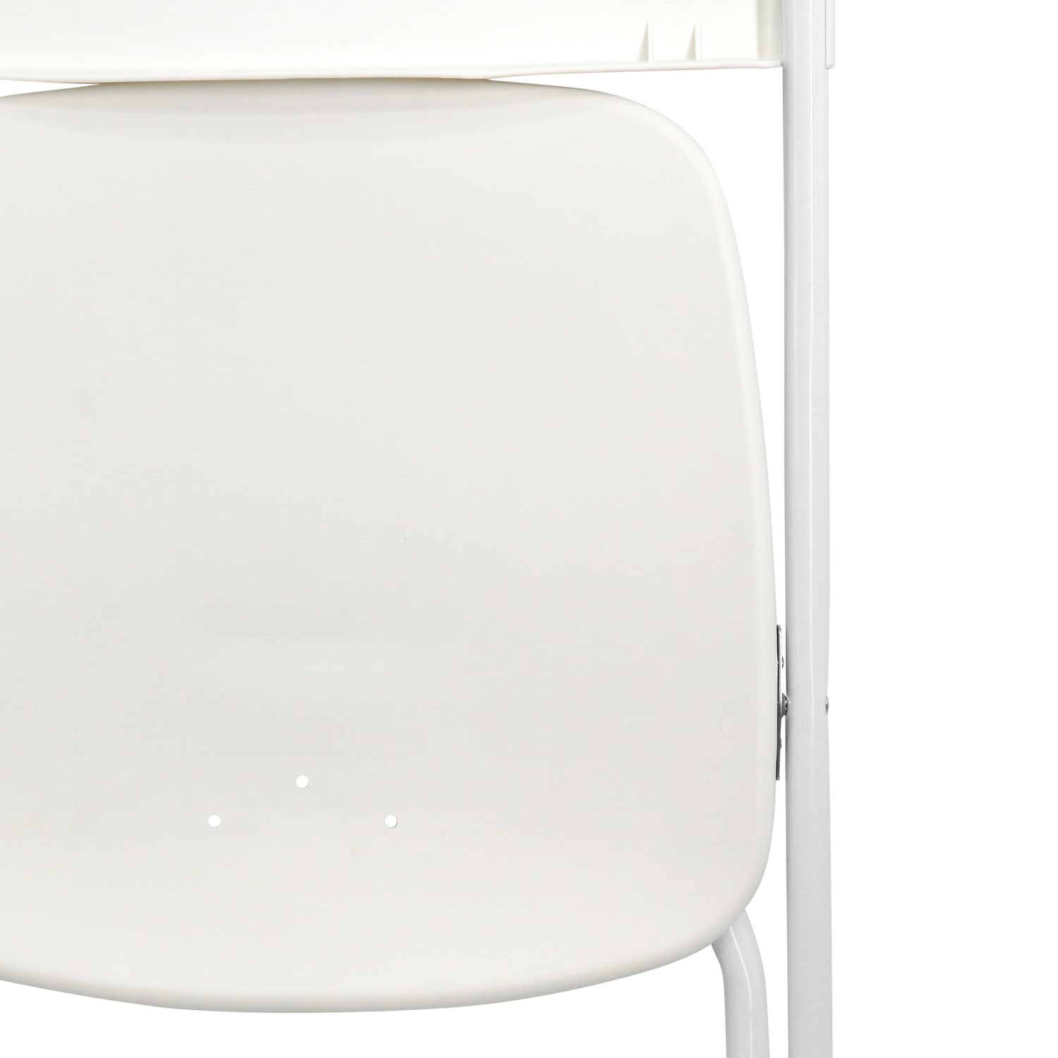 Elama Plastc Folding Chairs, White, Set Of 4 Chairs - Image 5