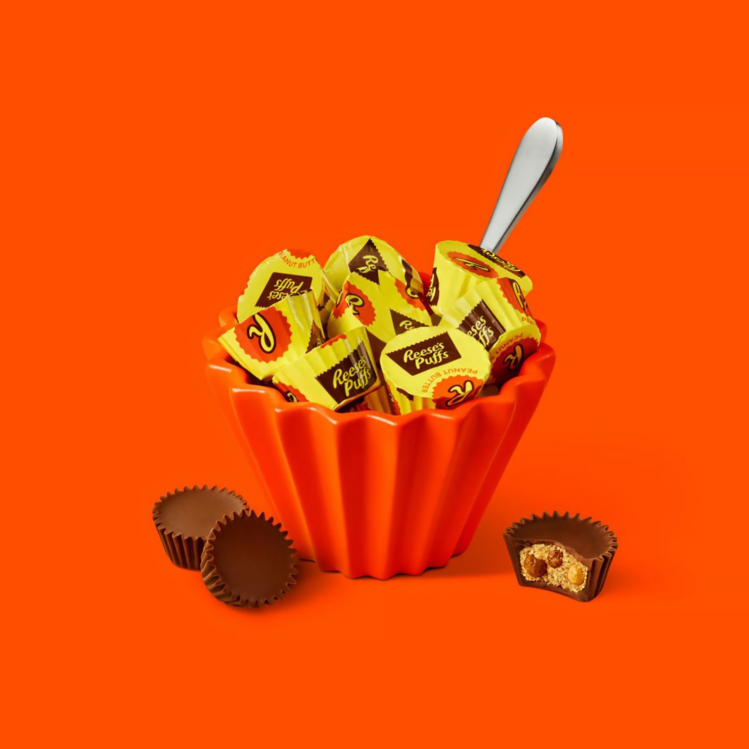 Reeses Stuffed With Reeses Puffs Miniatures, 9.6 Oz, Case Of 4 Packs - Image 6