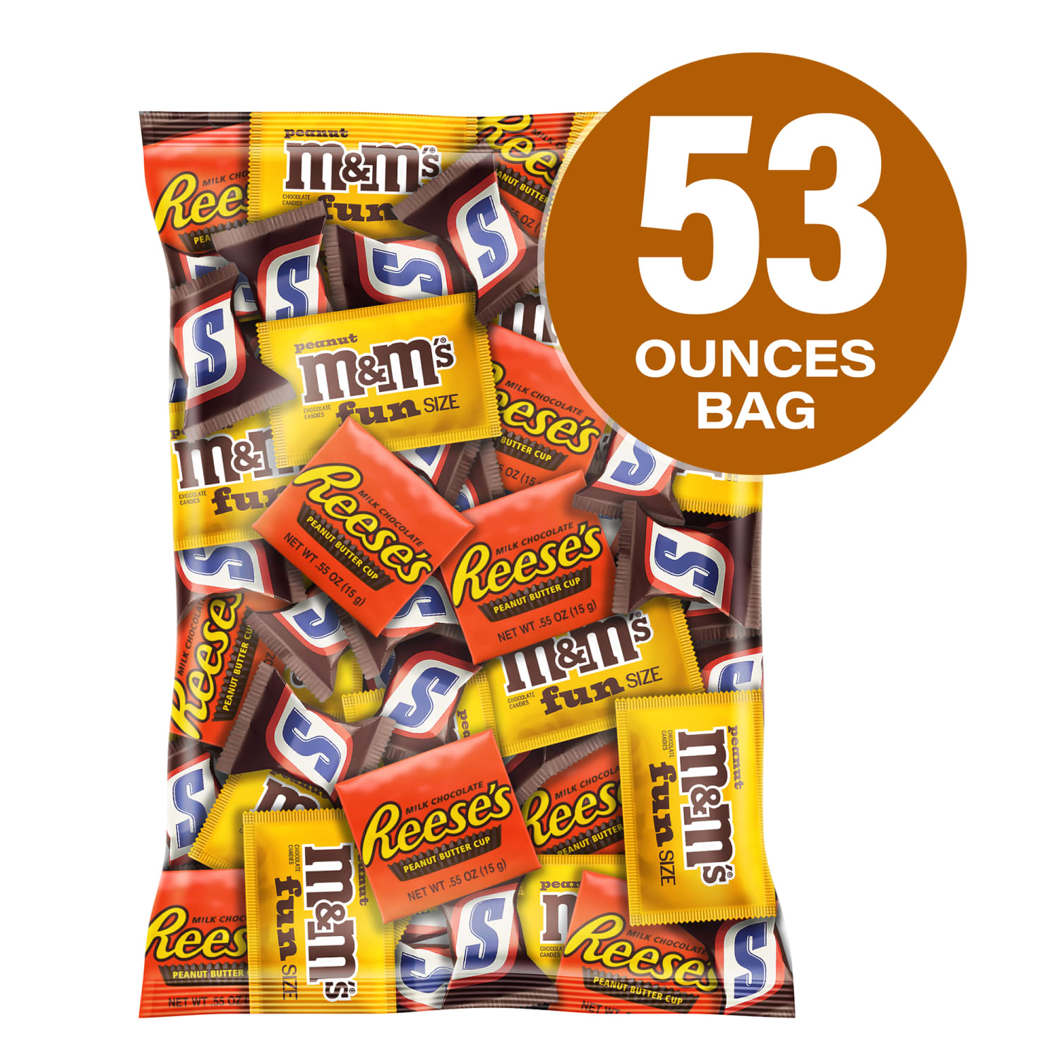 M&Ms Peanut, Snickers And Reeses Minis Candy Variety Mix, 53 Oz, Total Qty 1 - Image 3