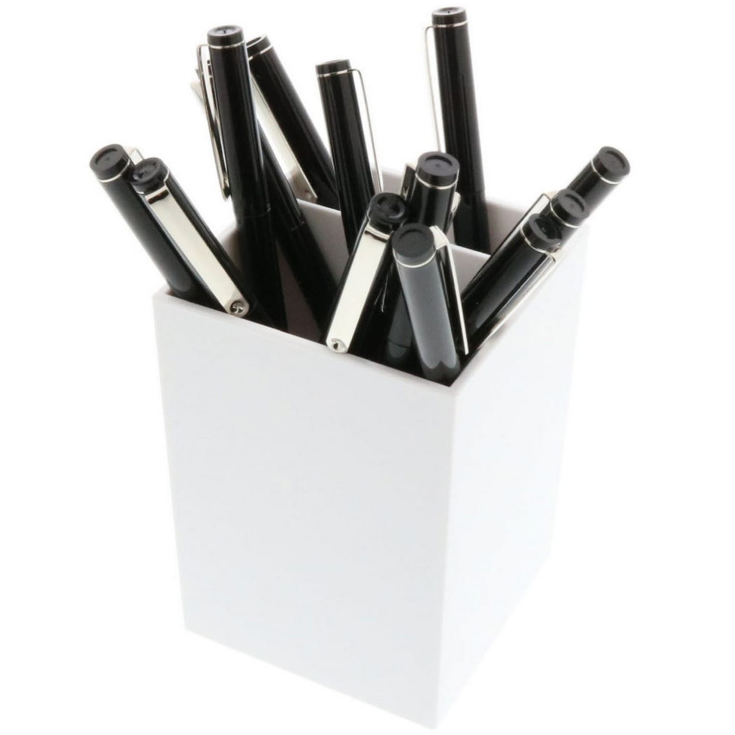 JAM Paper Pen Holder, 3-7/8inH x 2-3/4inW x 2-3/4inD, White - Image 5