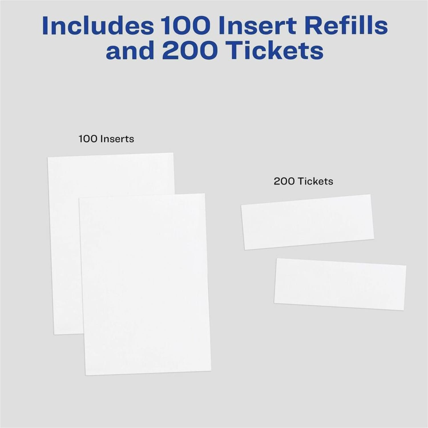 Avery Vertical Name Badge Inserts, 6in x 4 1/4in, White, Box Of 100 Inserts - Image 6