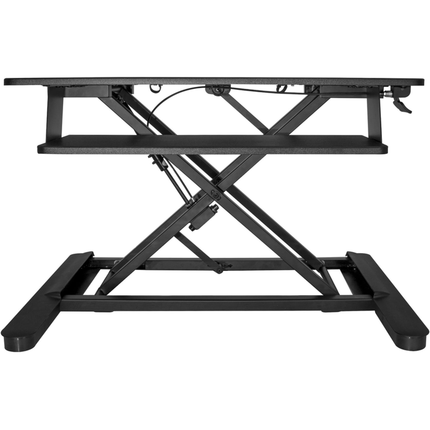 StarTech.com Sit Stand Desk Converter - Large 35in Work Surface - Adjustable Stand up Desk -  - ARMSTSLG - Image 5