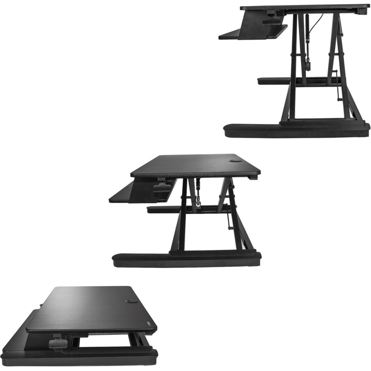 StarTech.com Sit Stand Desk Converter - Large 35in Work Surface - Adjustable Stand up Desk -  - ARMSTSLG - Image 6