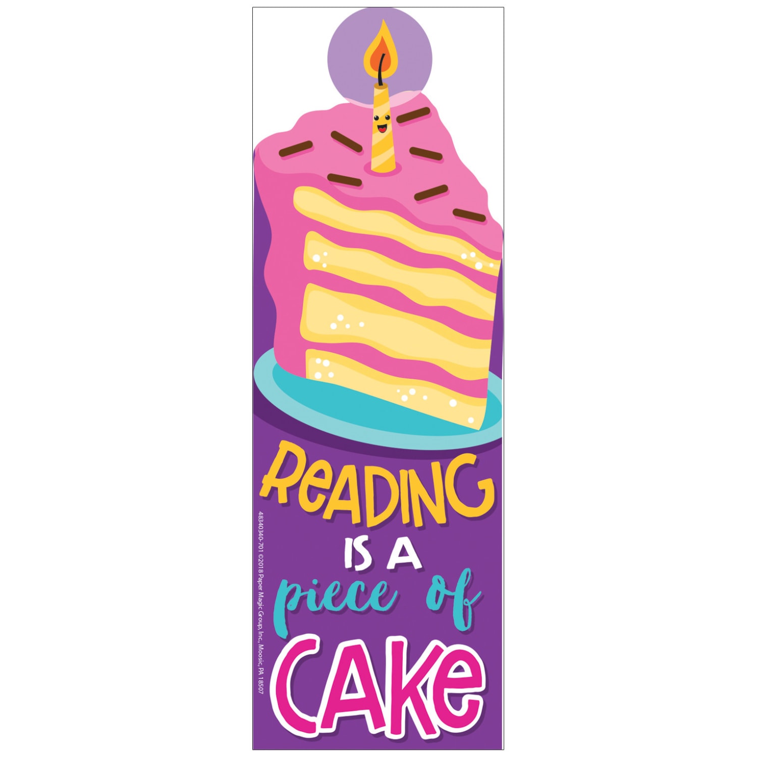 Eureka Bookmarks, 2in x 6in, Cake Scented, 24 Per Pack, Set Of 3 Packs - Image 3
