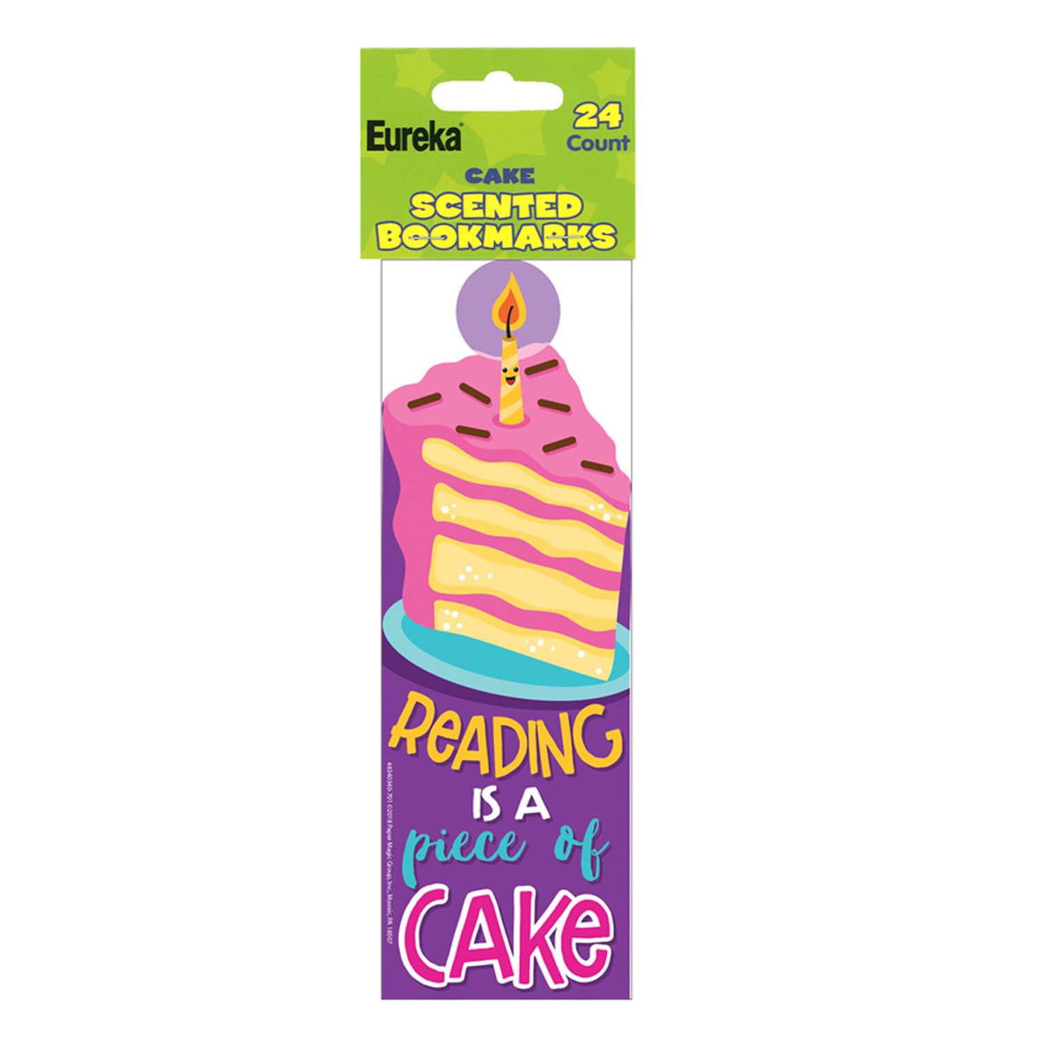 Eureka Bookmarks, 2in x 6in, Cake Scented, 24 Per Pack, Set Of 3 Packs - Image 4