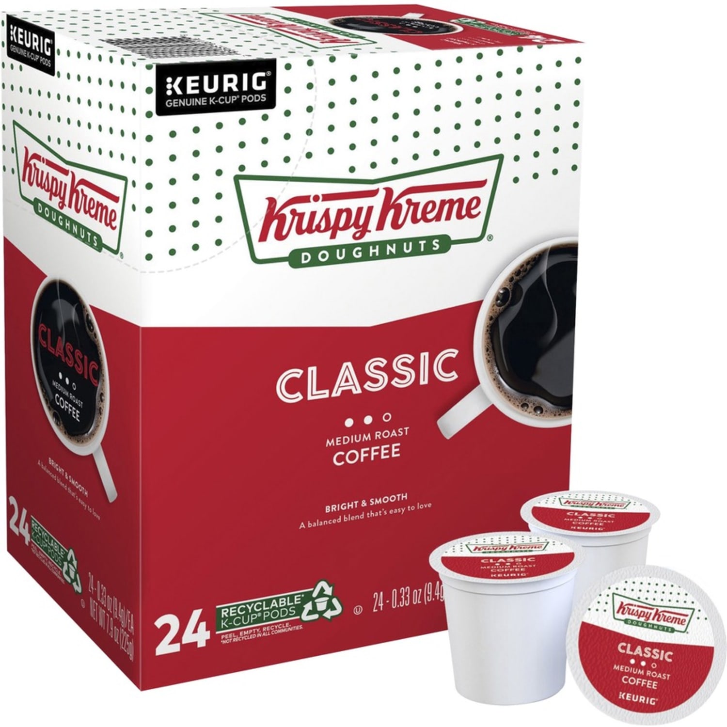 Krispy Kreme Doughnuts Single-Serve Coffee K-Cup Pods, Smooth Medium Roast, Carton Of 24 - Image 3