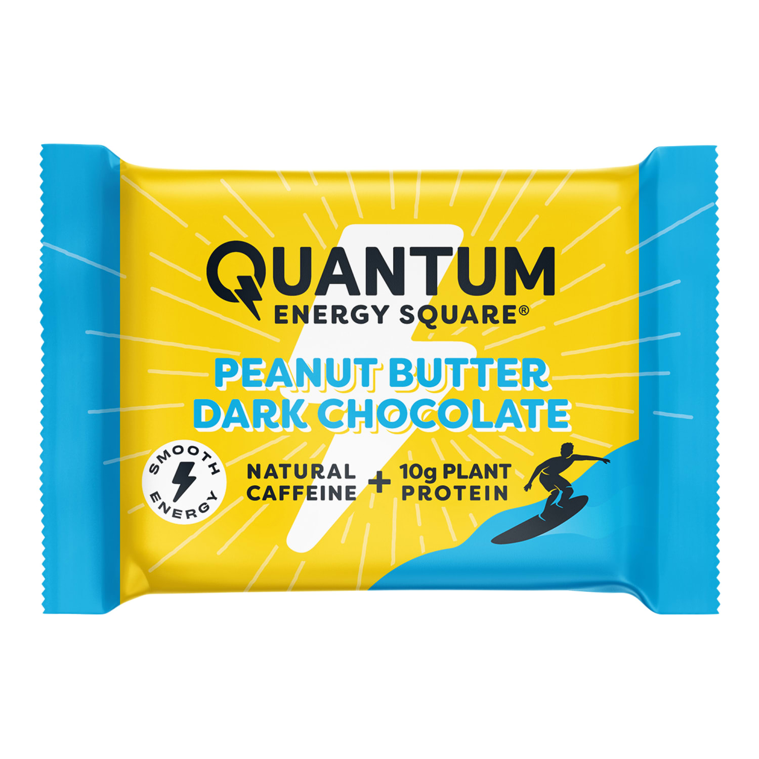 QUANTUM ENERGY SQUARE PEANUT BUTTER DARK CHOCOLATE HEALTH BARS - 16-1.69 OZ - Image 3