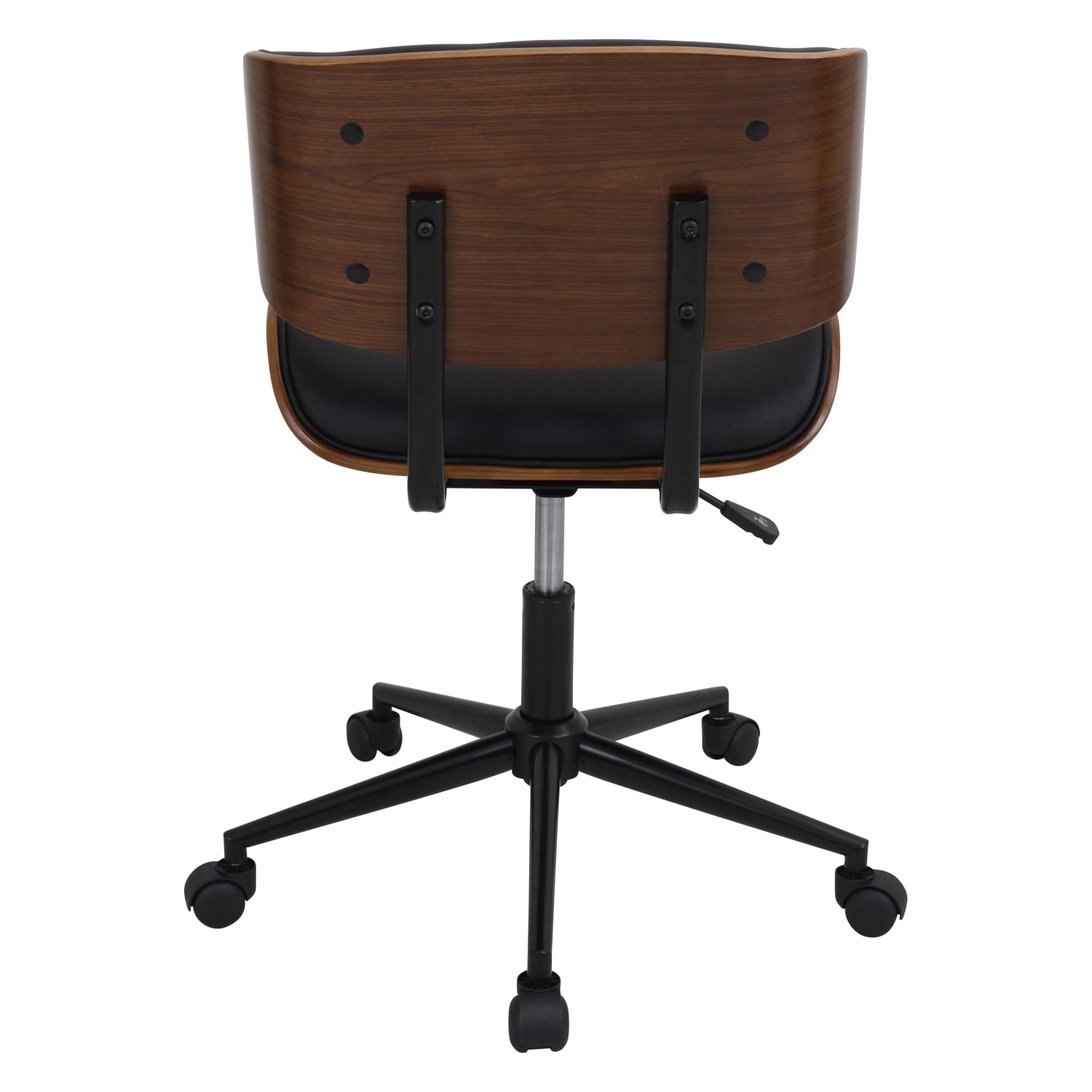 LumiSource Lombardi Office Chair, Black/Chrome - Image 5
