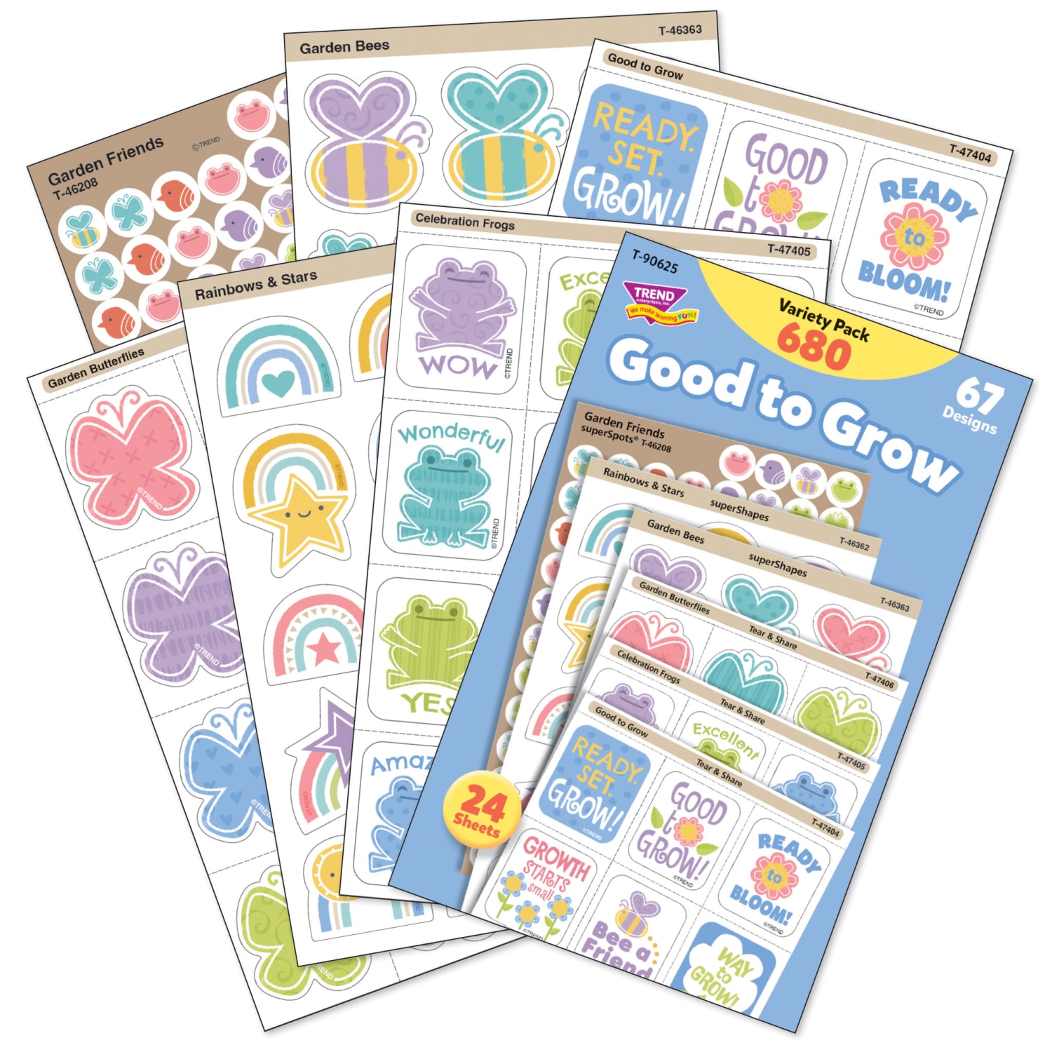 TREND Good to Grow Sticker Variety Packs, 680 Stickers Per Pack, Bundle Of 2 Packs - Image 3