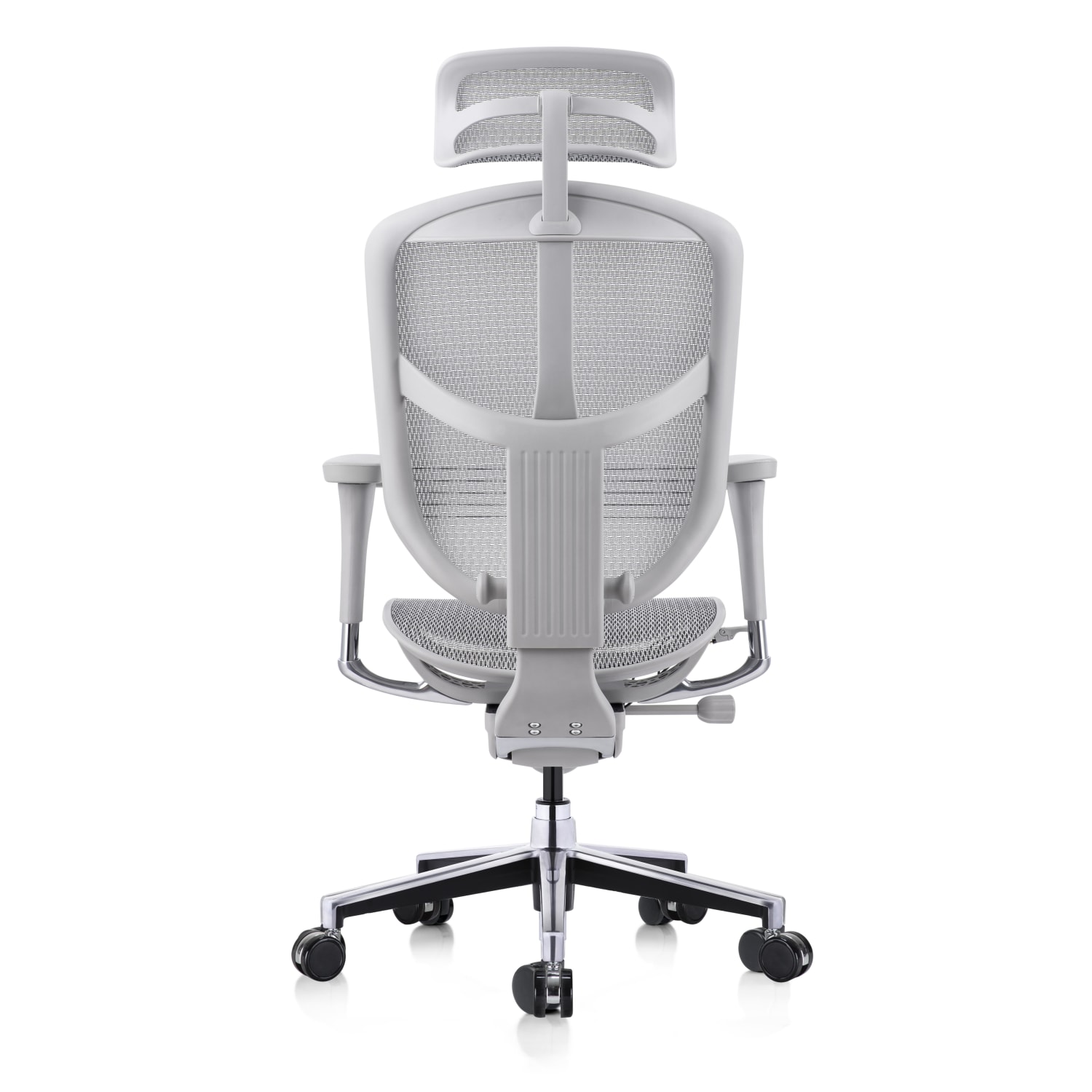 WorkPro Quantum 9000V2 Series Ergonomic Mesh/Mesh High-Back Chair With Headrest, Gray/Gray, BIFMA Compliant - Image 5