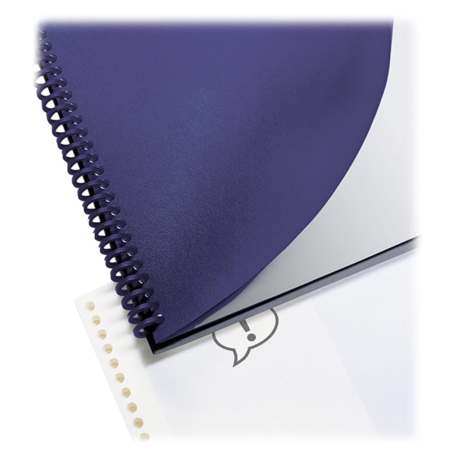 GBC Regency Round Corners Presentation Binding Covers, 8 3/4in x 11 1/4in, Navy, Box Of 200 - Image 3